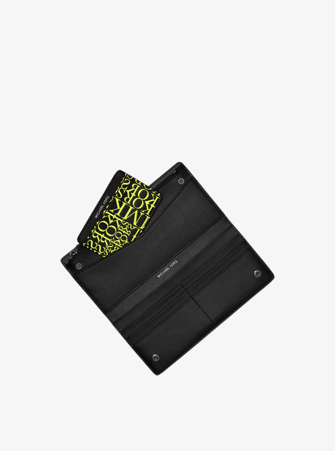 michael kors neon wallet
