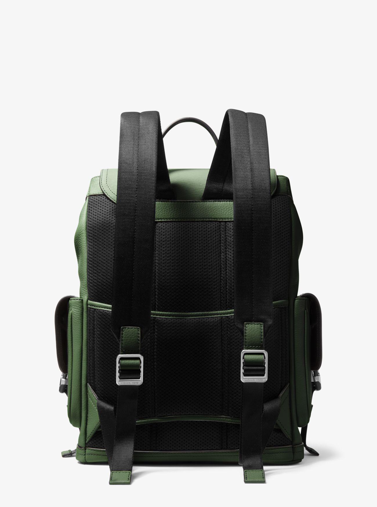 Michael Kors Hudson Leather Backpack in Green for Men Lyst UK
