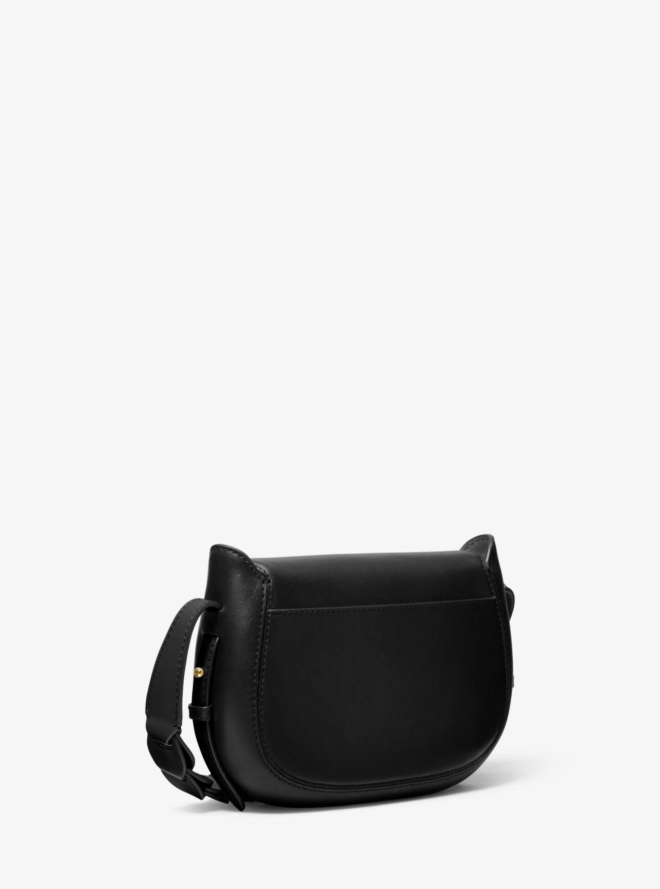 jolene small leather saddle bag