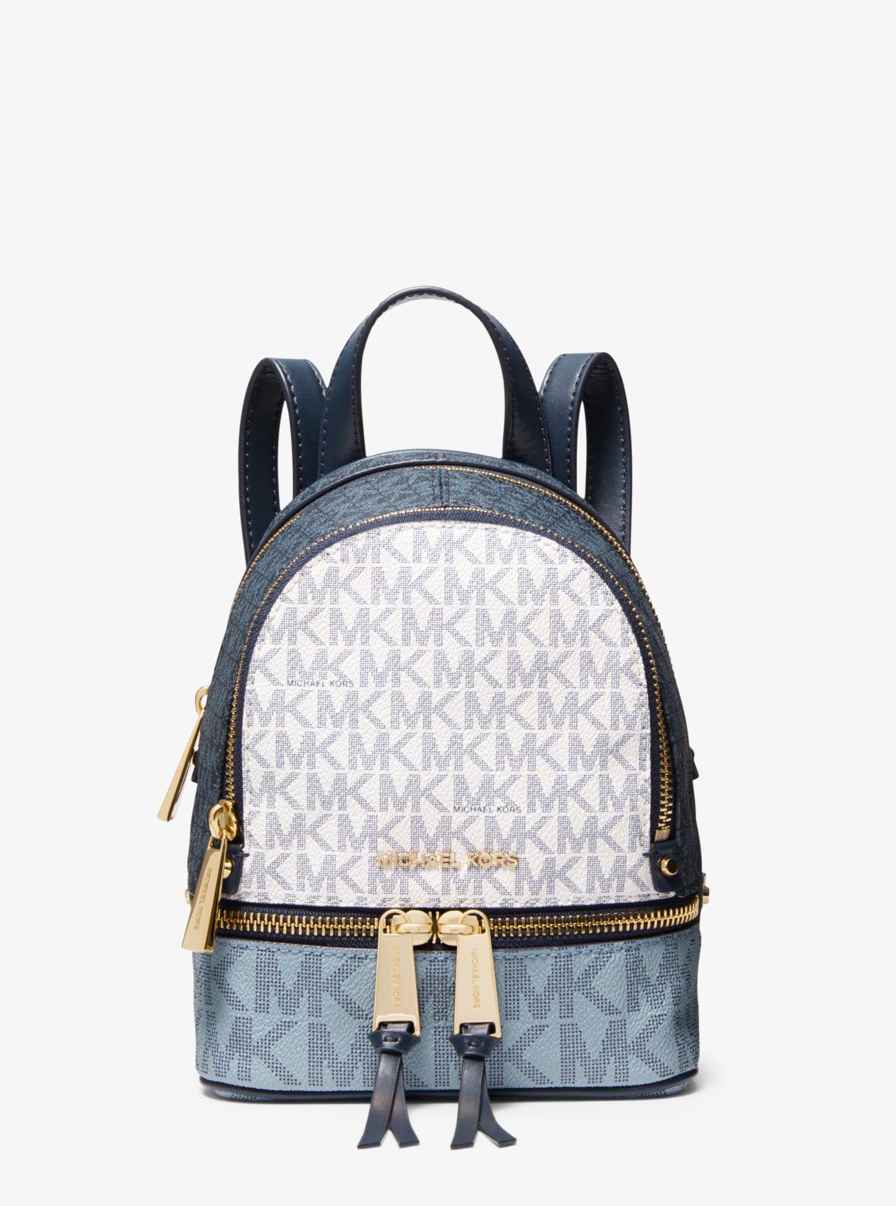 Mochila Rhea mini con bloque de color y logotipo Michael Kors de color Azul  | Lyst