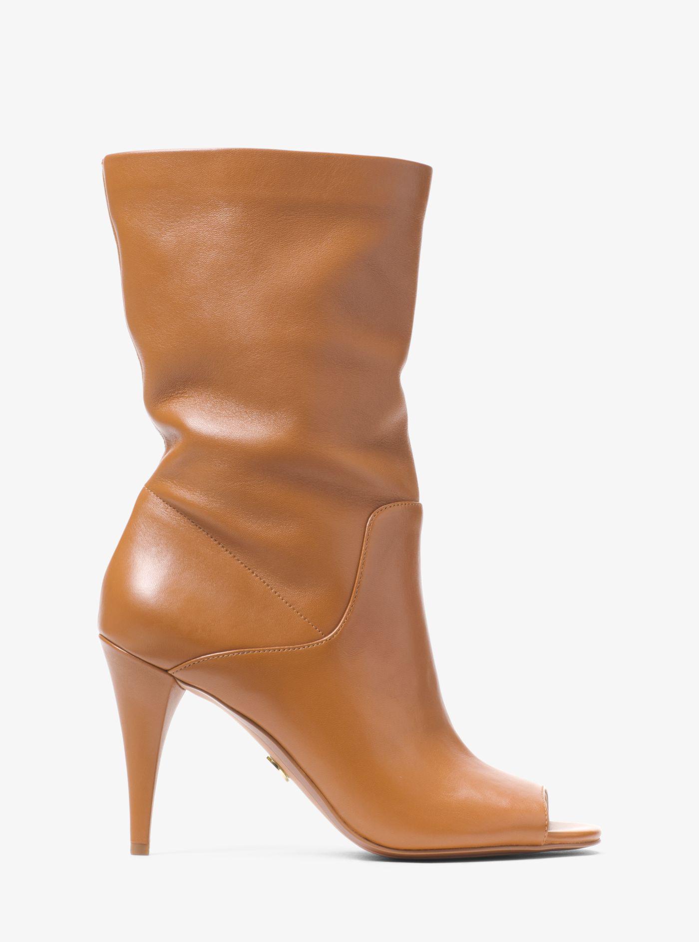 michael kors elaine open toe bootie