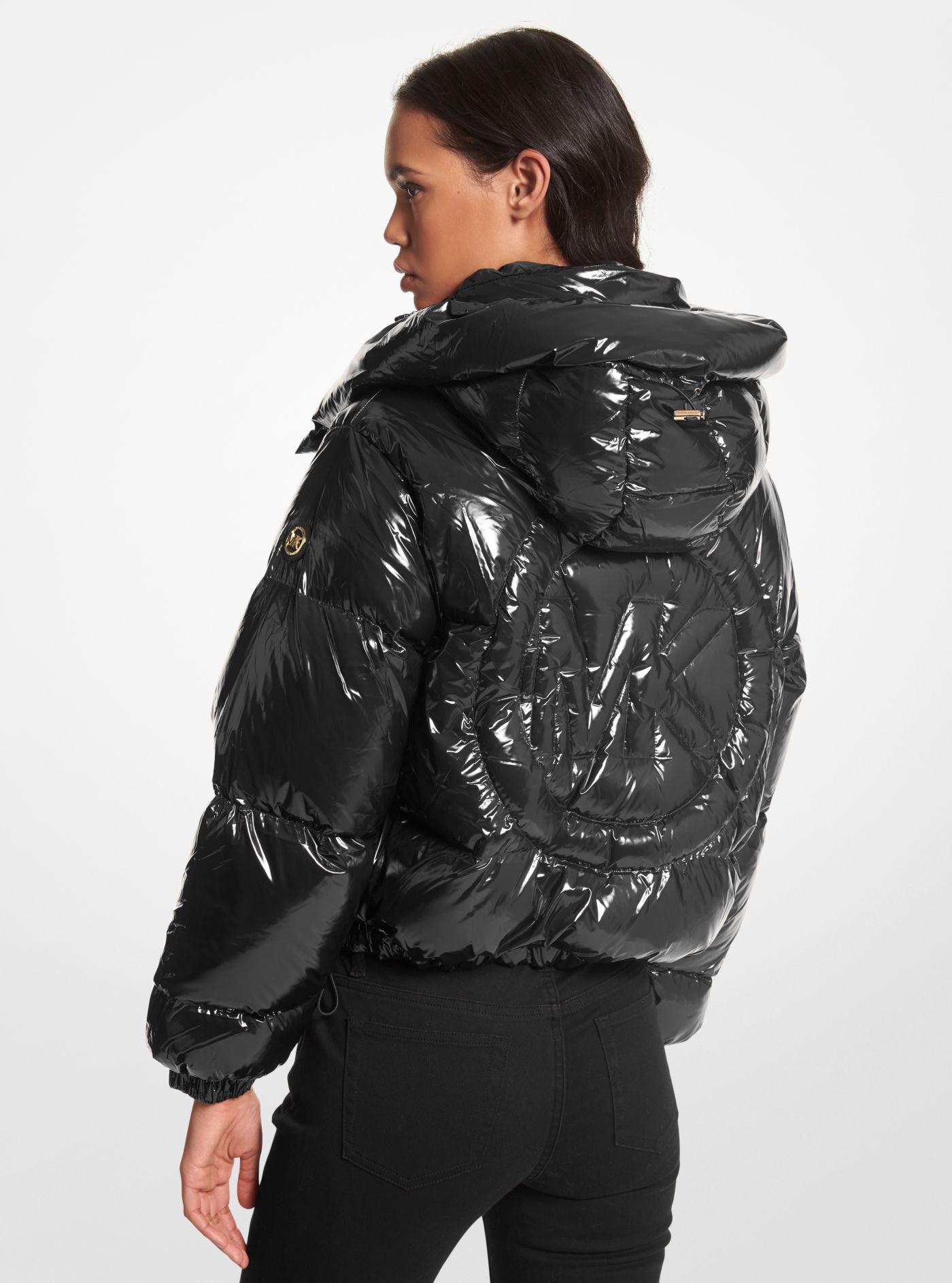 Michael Kors Ciré Nylon Puffer Jacket in Black | Lyst