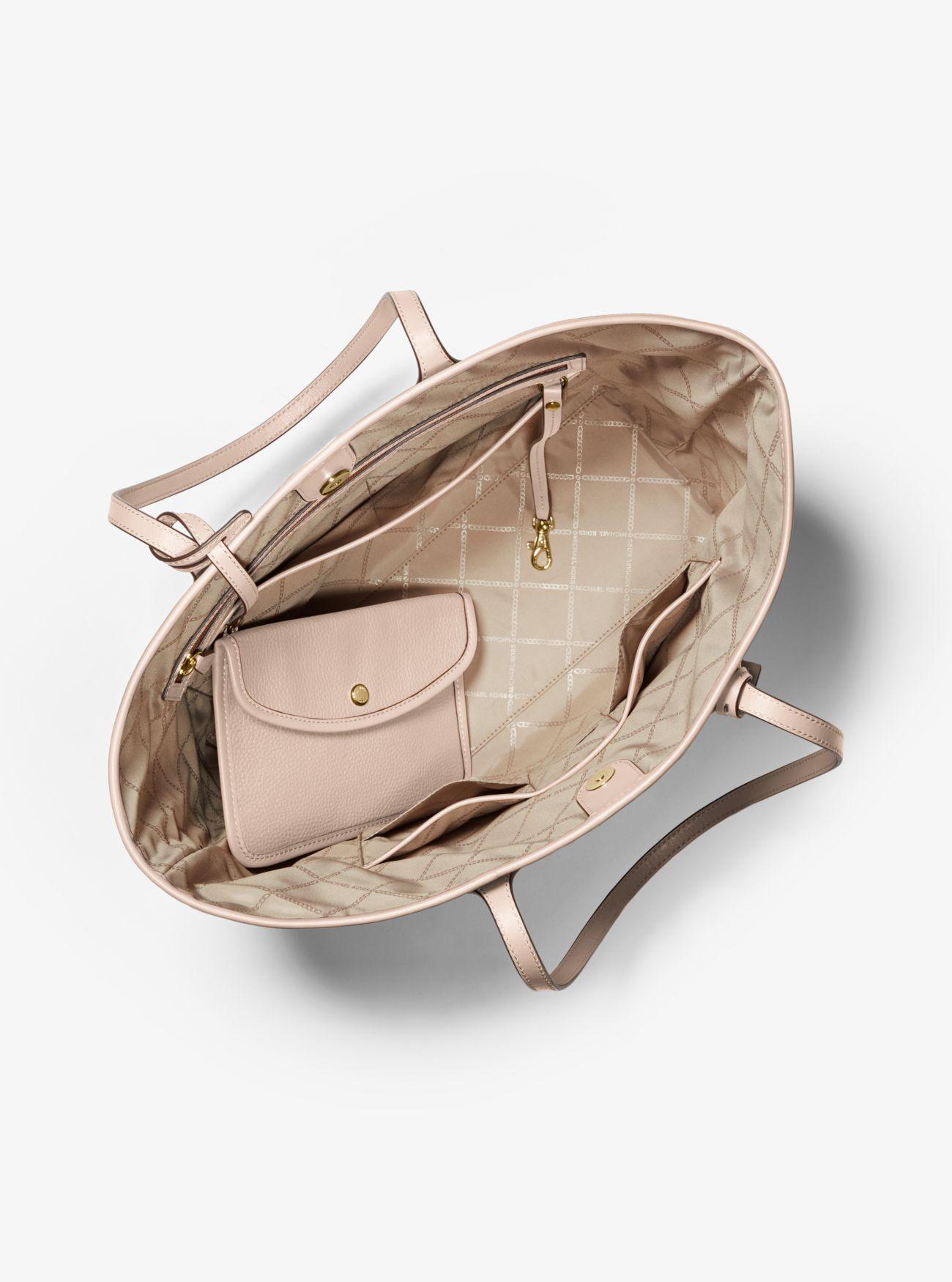 eva large pebbled leather tote bag