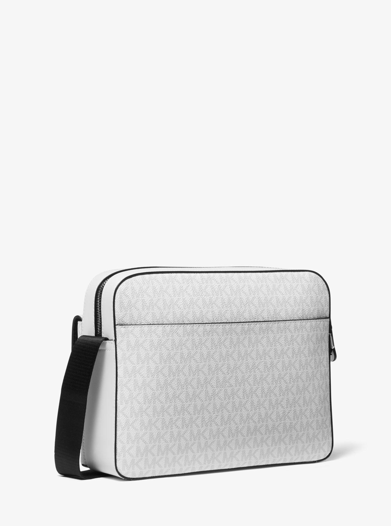 Michael Kors Mk Hudson Signature Logo And Leather Camera Bag in Grey for Men Lyst UK