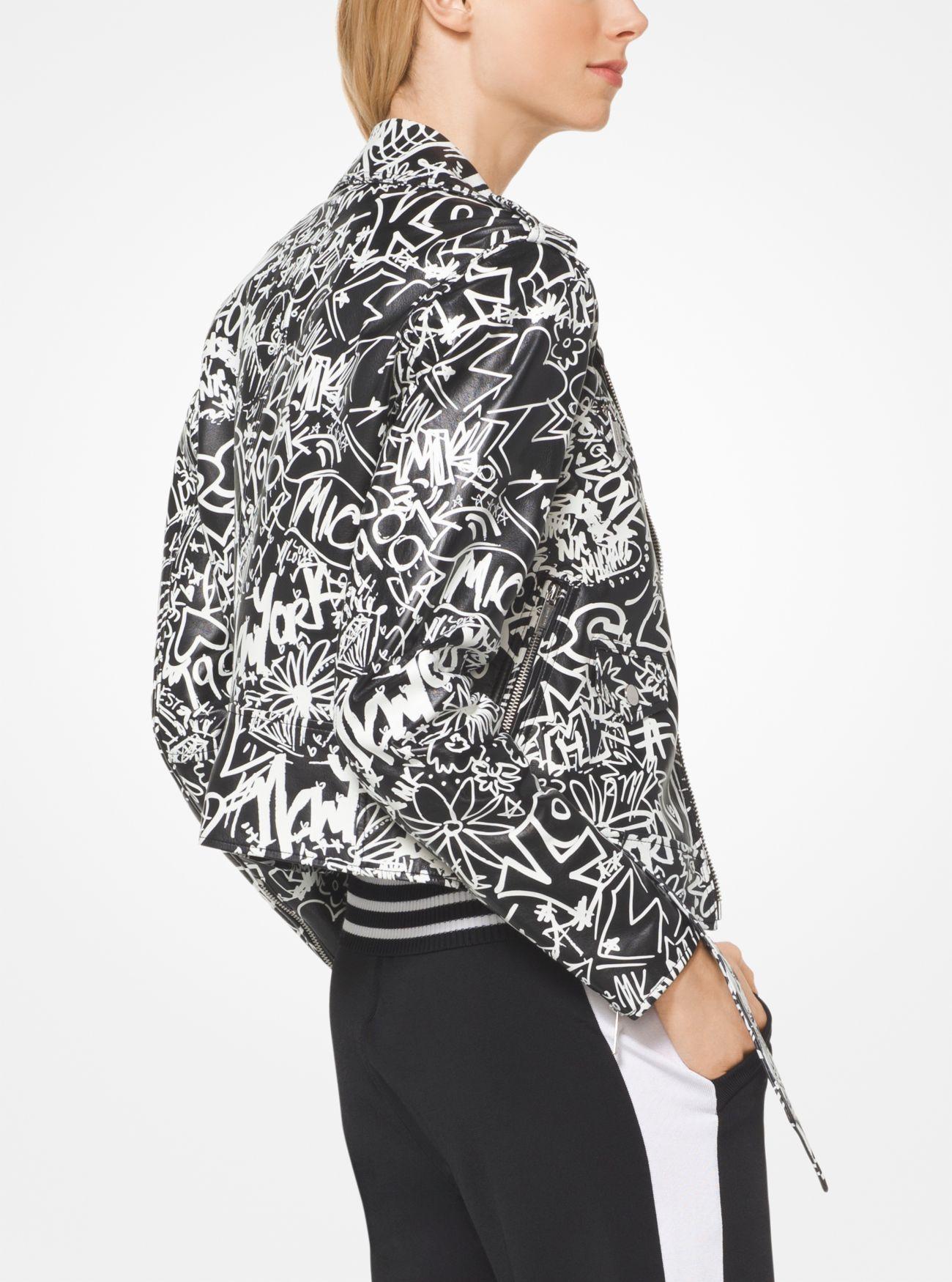 michael kors graffiti jacket