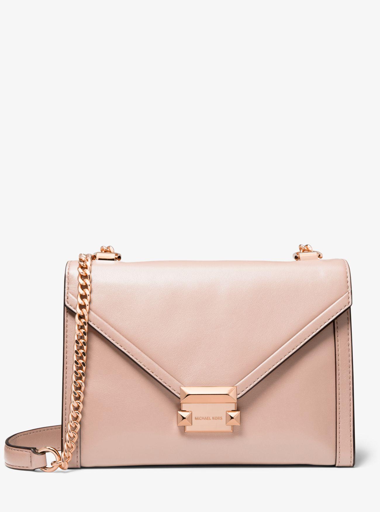 Michael Kors Whitney Large Leather Convertible Shoulder Bag in Soft Pink (Pink) - Lyst