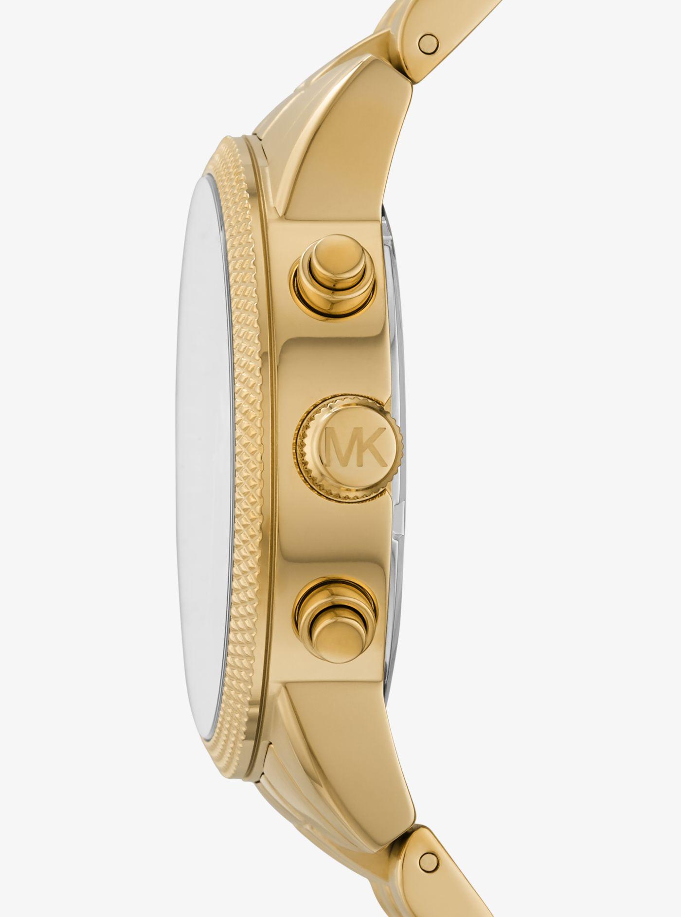Michael Kors Oversized Hutton Gold-tone 