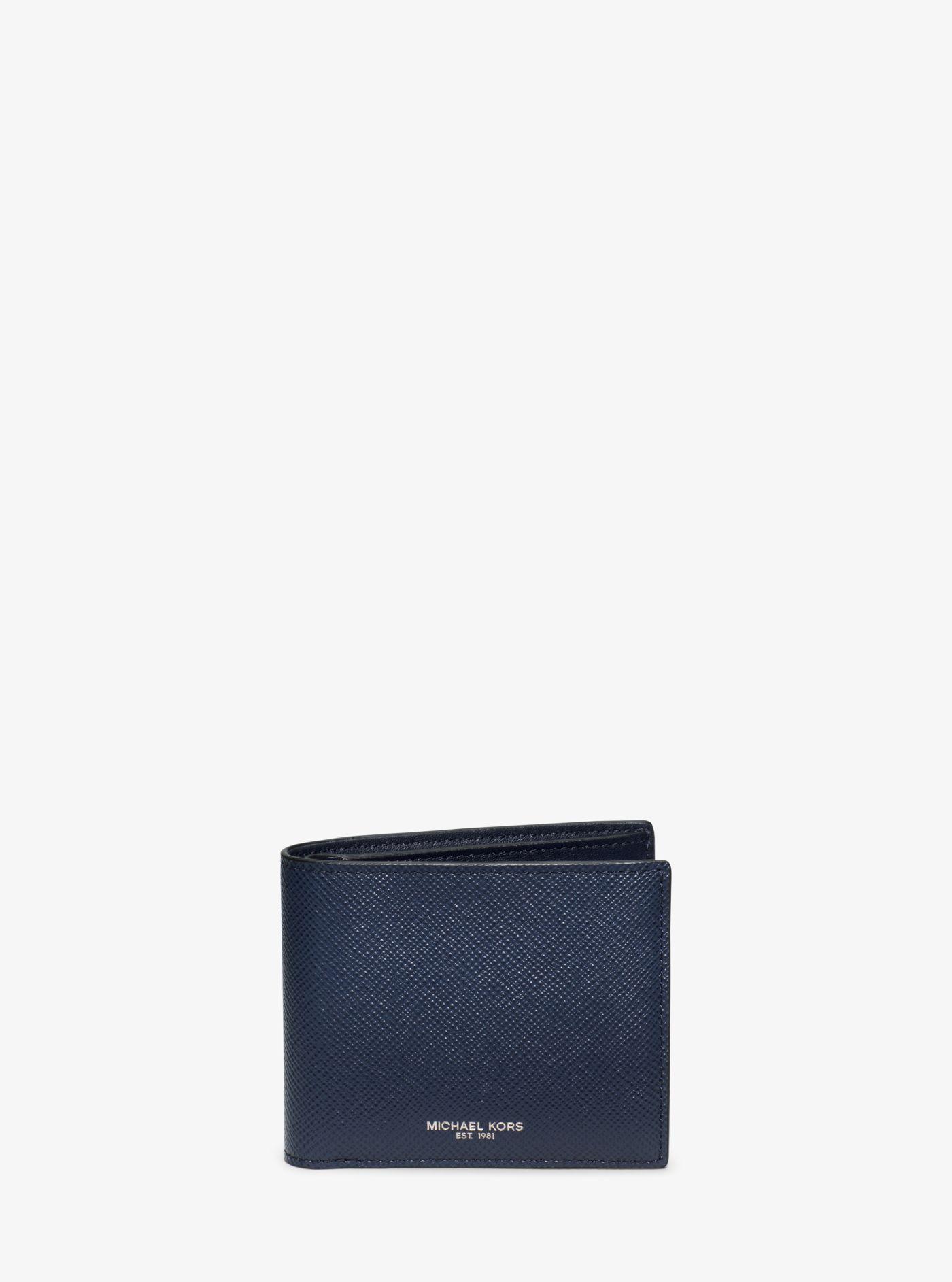 harrison crossgrain leather billfold wallet