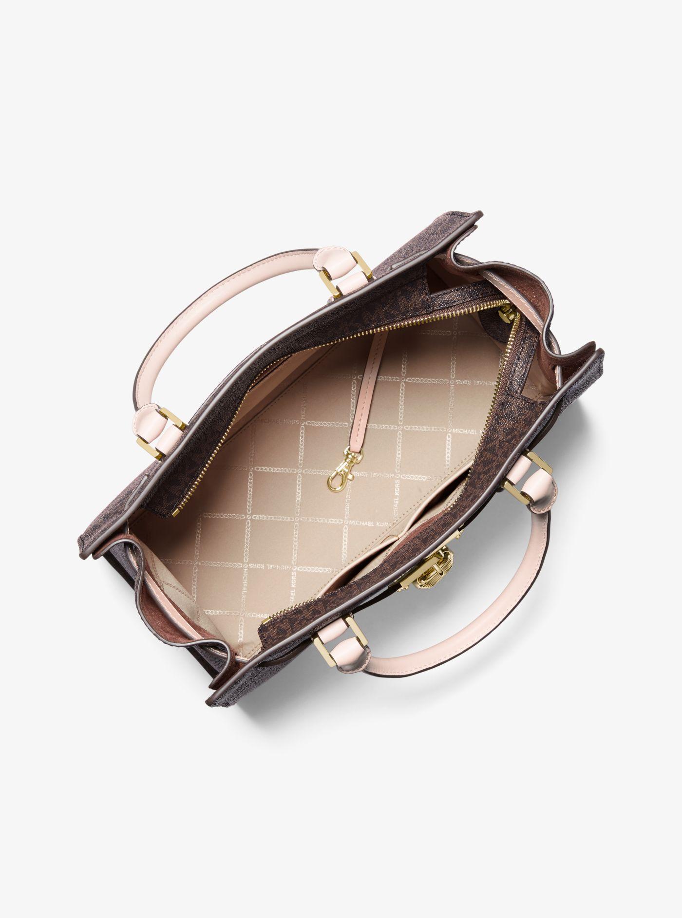 signature nouveau hamilton large leather satchel