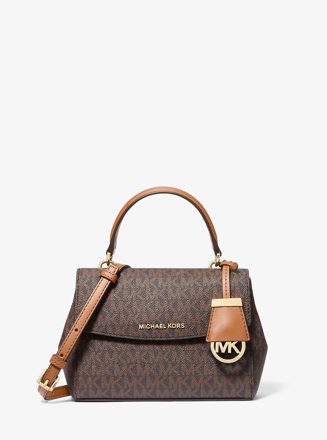Brown Ava Michael Kors Small MICHAEL Michael Kors Mk Ava Extra-Small  Signature Logo Crossbody