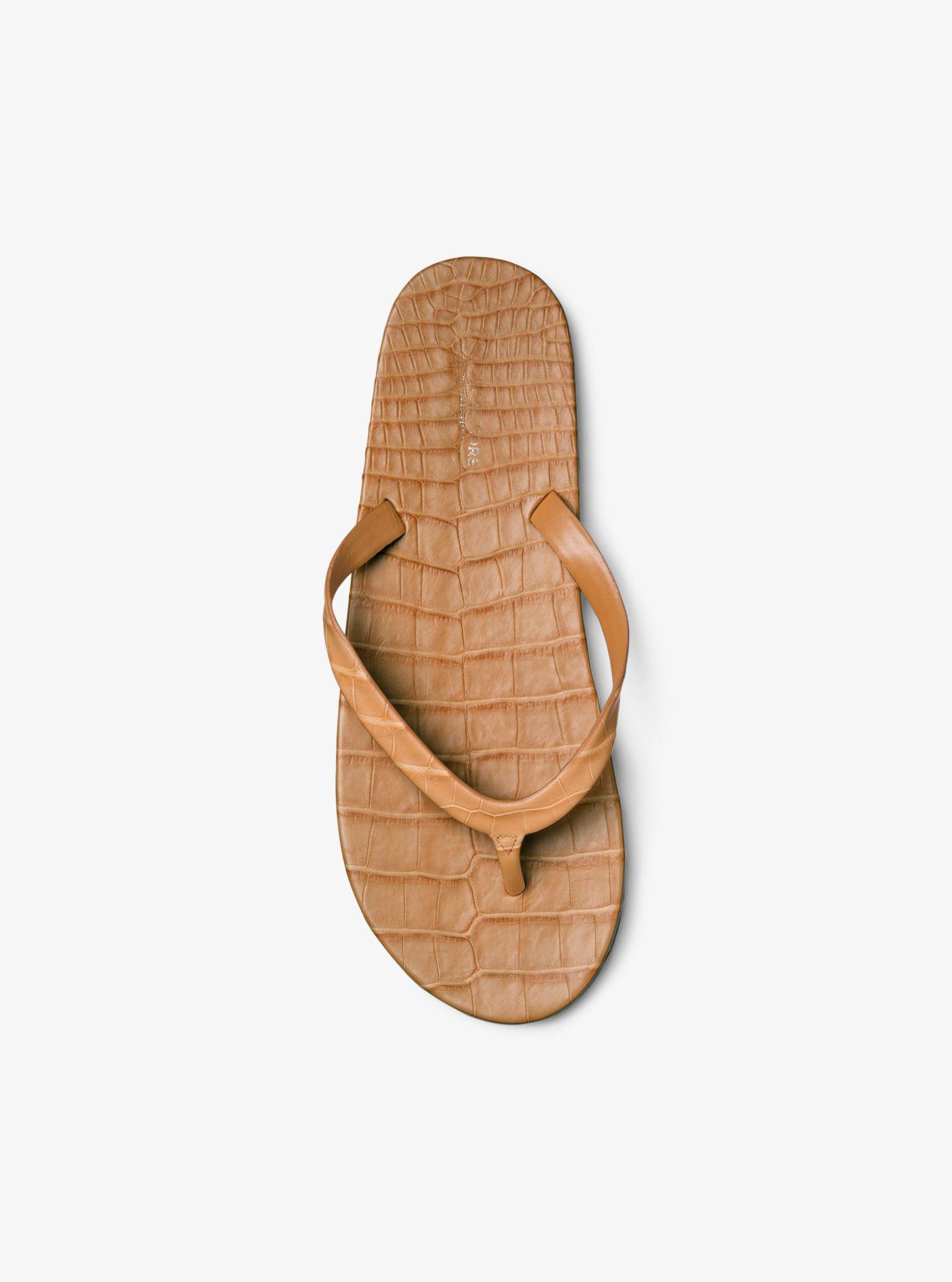 crocodile flip flops