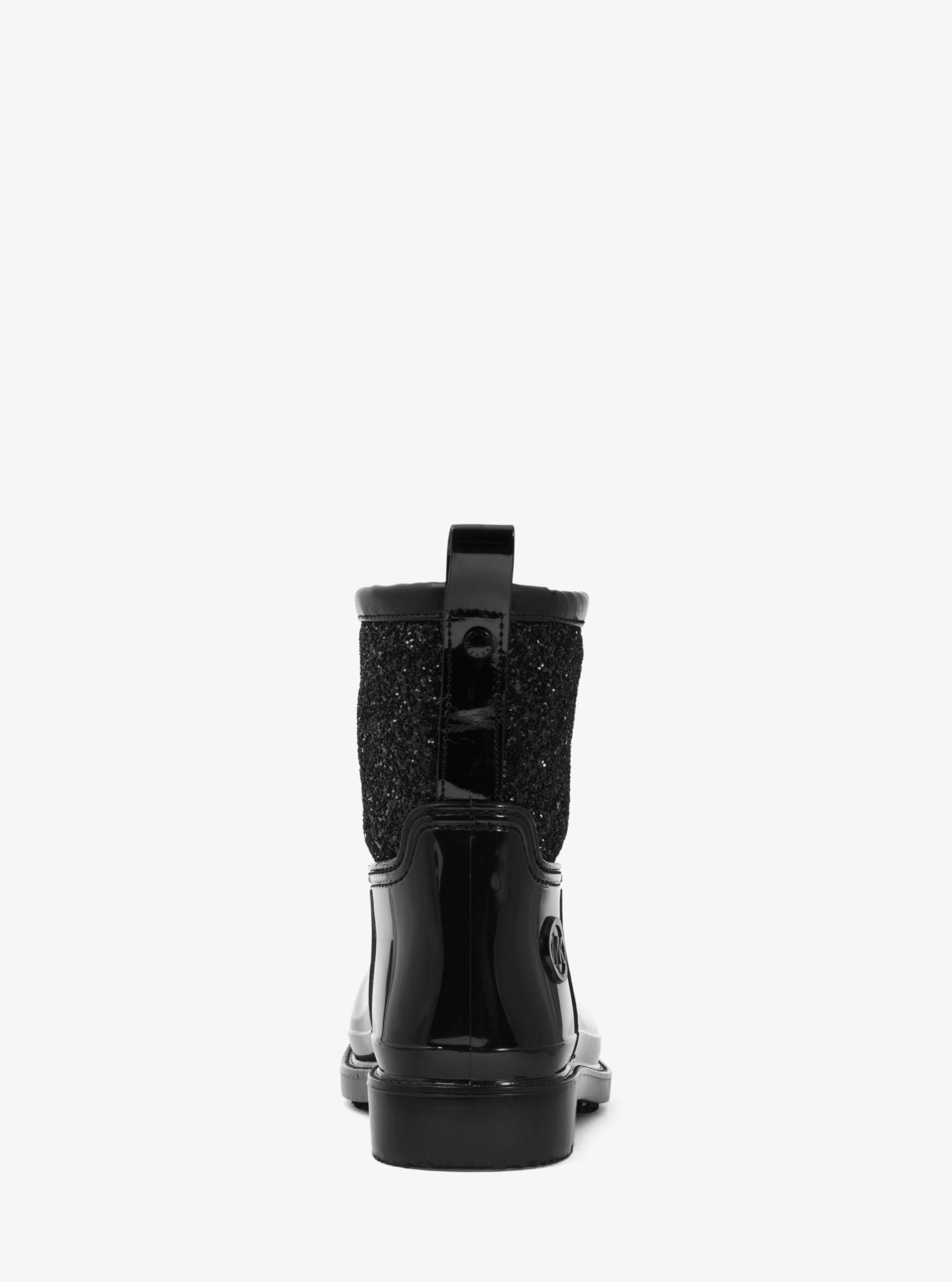 michael kors blakely glitter rain boots