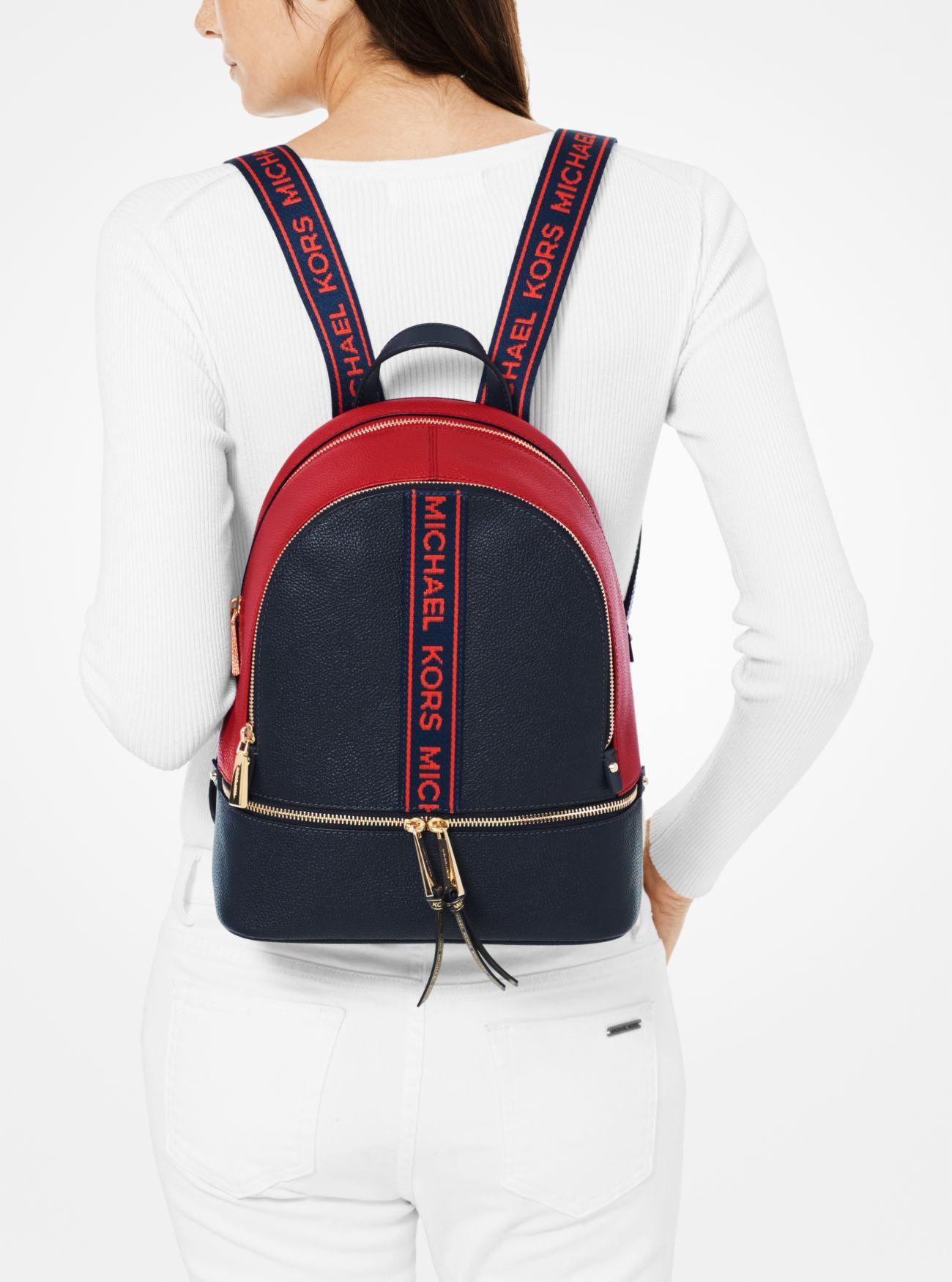 rhea medium logo tape backpack
