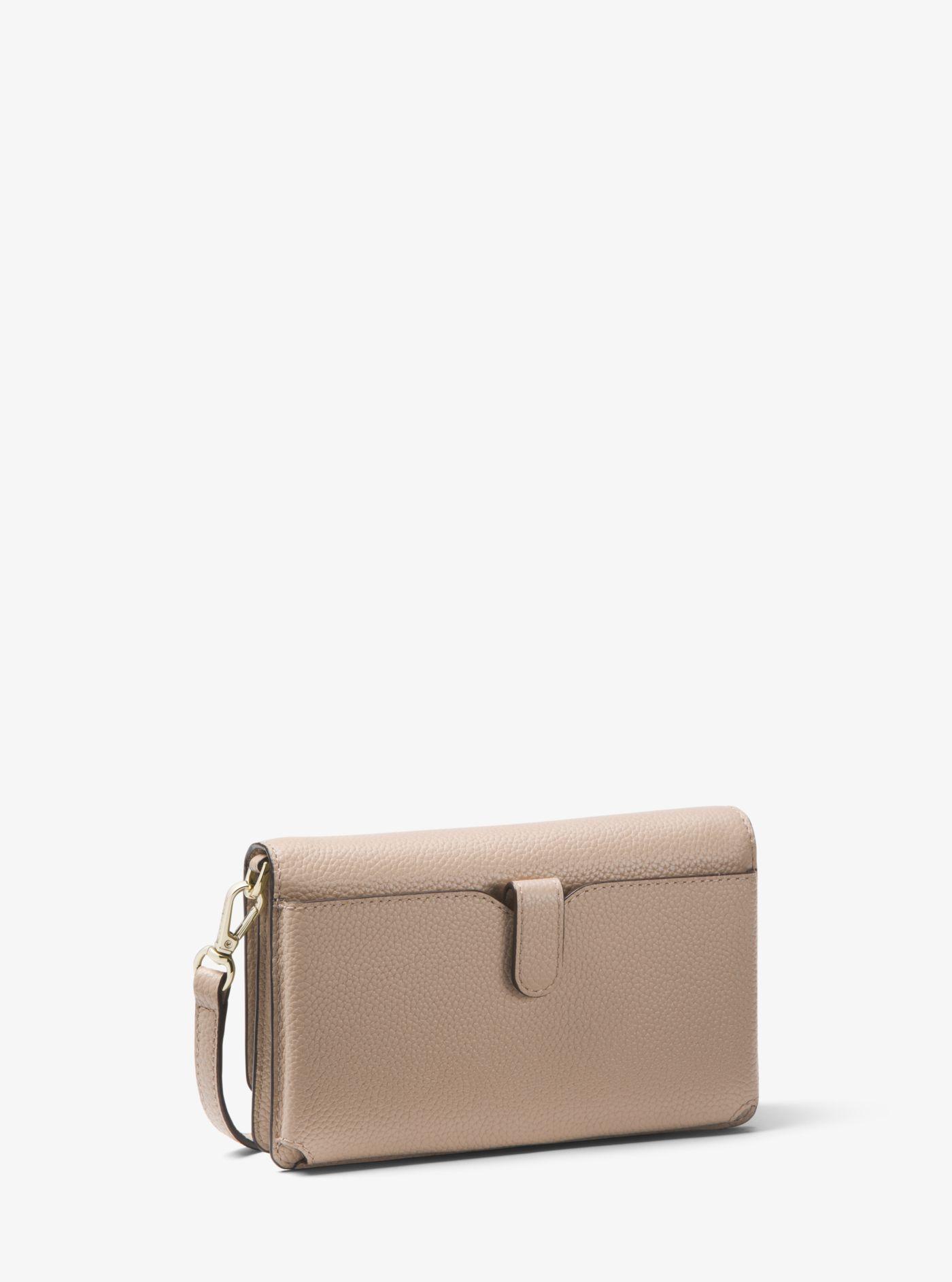 mk pebbled leather convertible crossbody bag