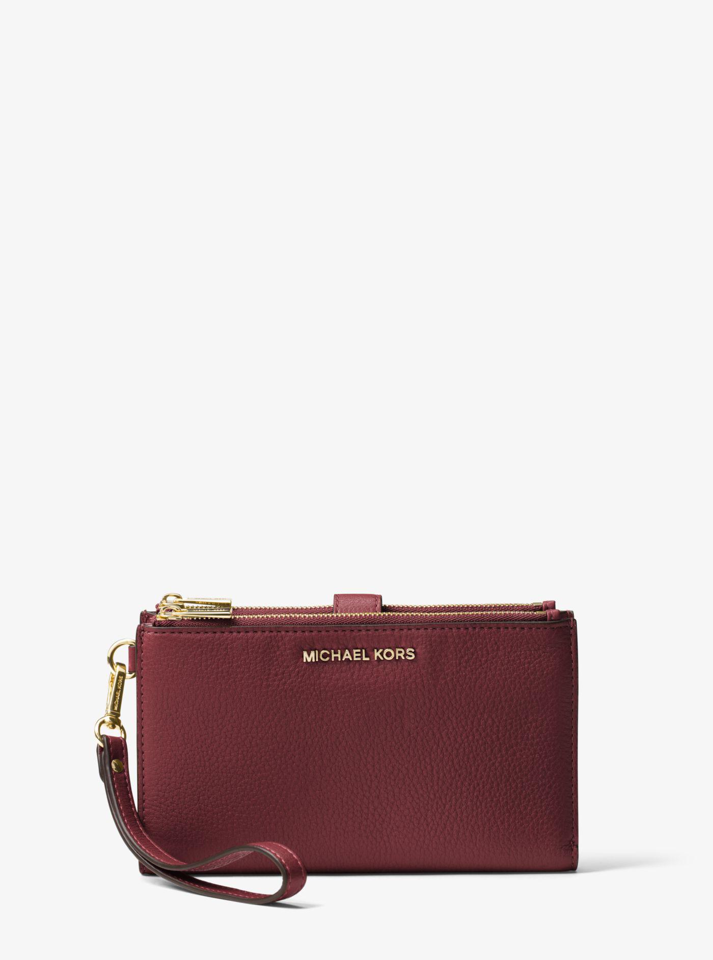 fulton pebbled leather smartphone wristlet