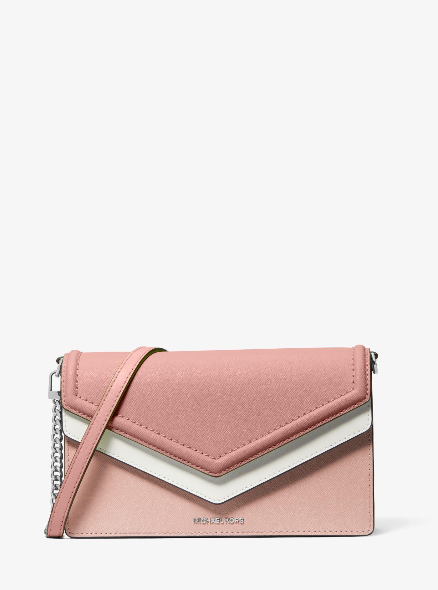 Michael Kors Jet Set Large Colorblock Saffiano Leather Envelope