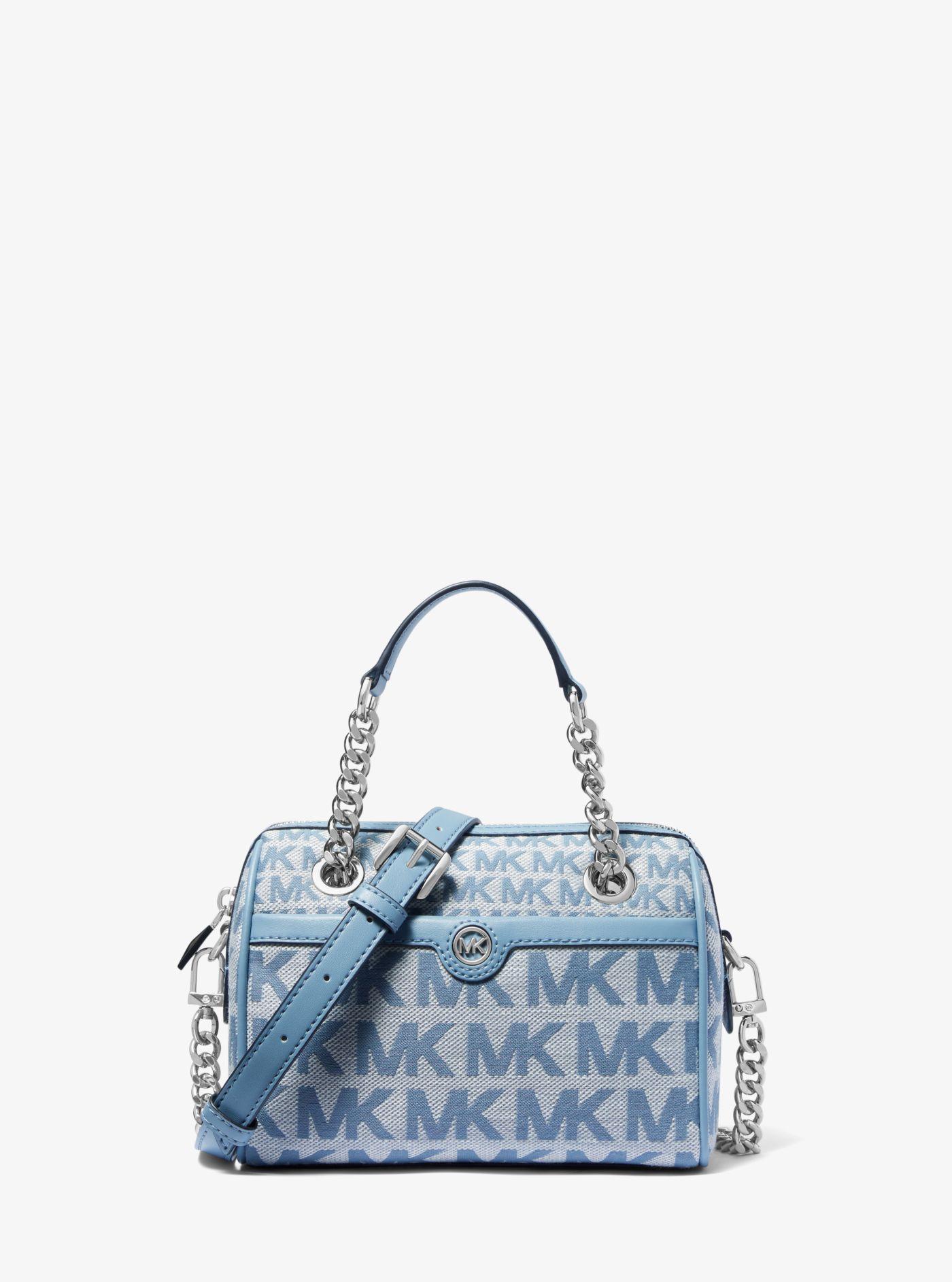 Michael Kors Blaire Extrasmall Logo Jacquard Duffel Crossbody Bag in
