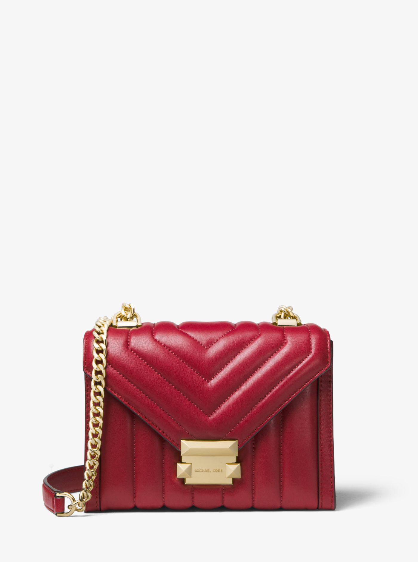 Whitney Large Quilted Leather Convertible Shoulder Bag Barolo