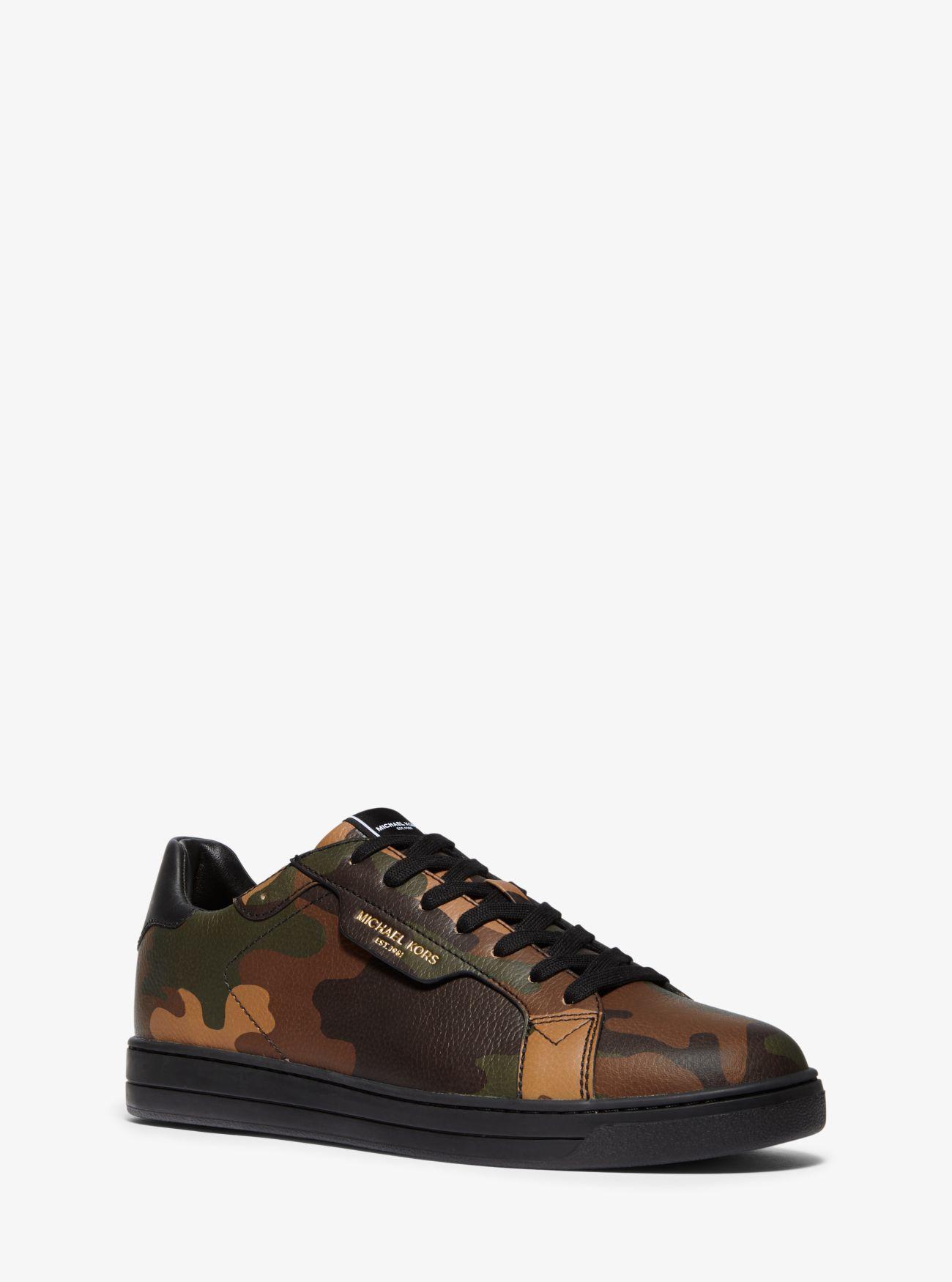Michael Kors Leather Keating Fashion Sneakers in Green for Men - Save ...