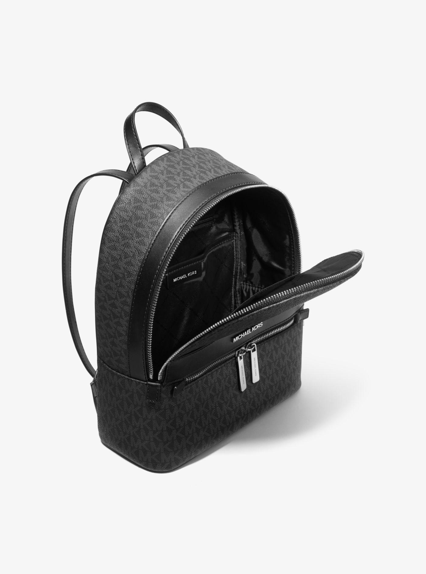 Michael Kors Kenly Medium Logo Backpack in Black | Lyst