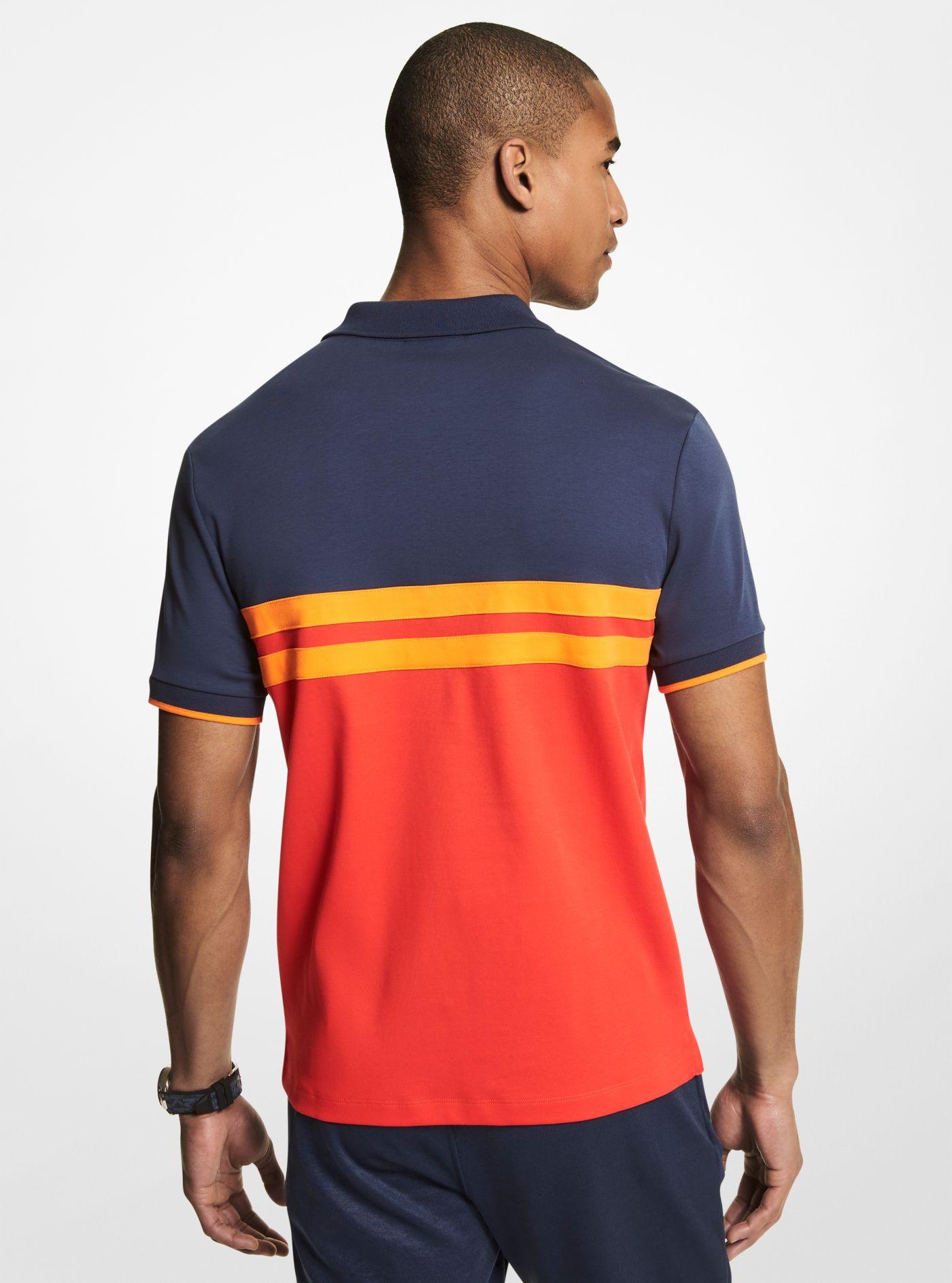 Michael Kors Mk X Ellesse Striped Cotton Polo Shirt for Men | Lyst