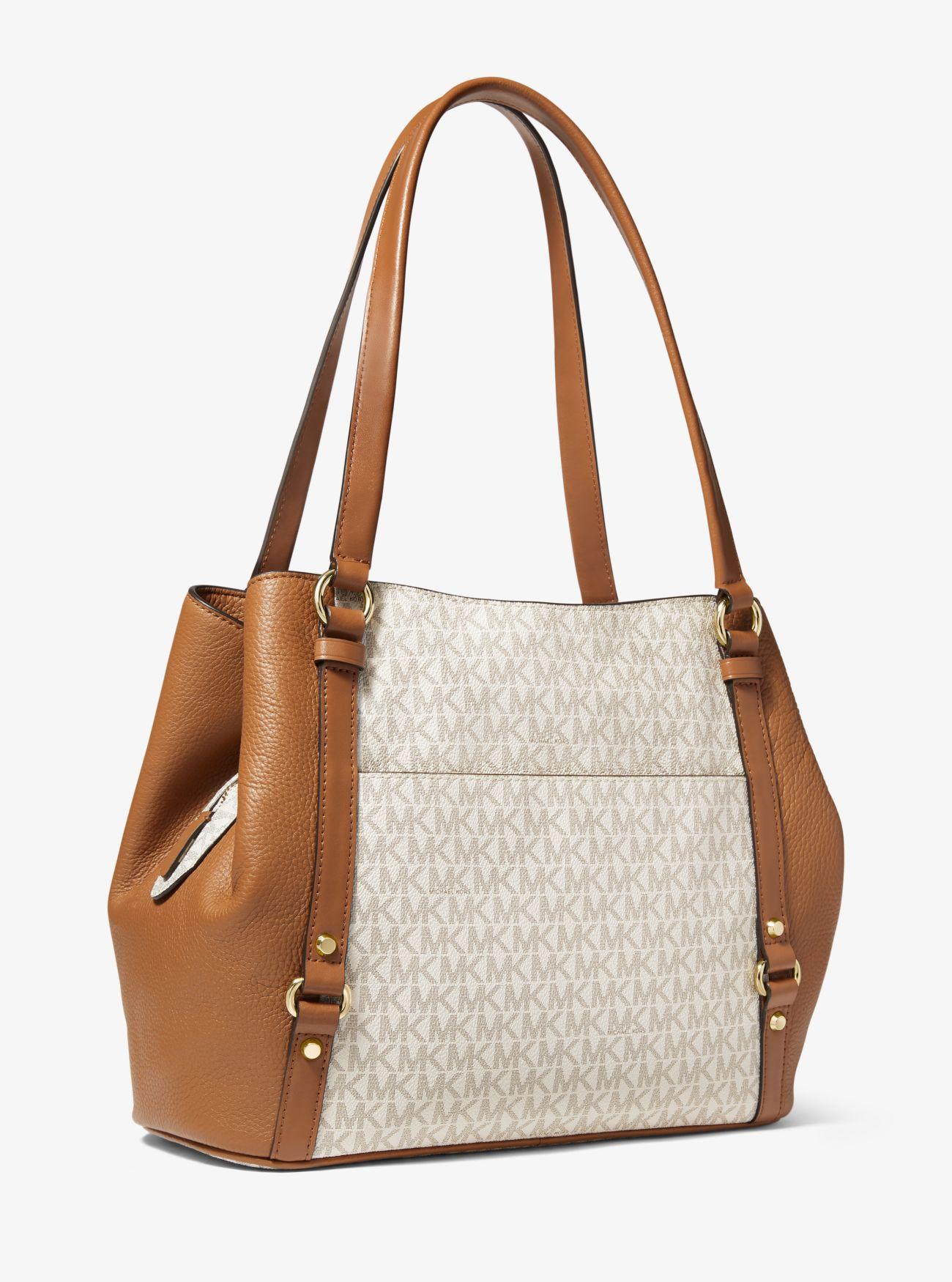 Borsa a spalla Carrie grande con logo di Michael Kors | Lyst
