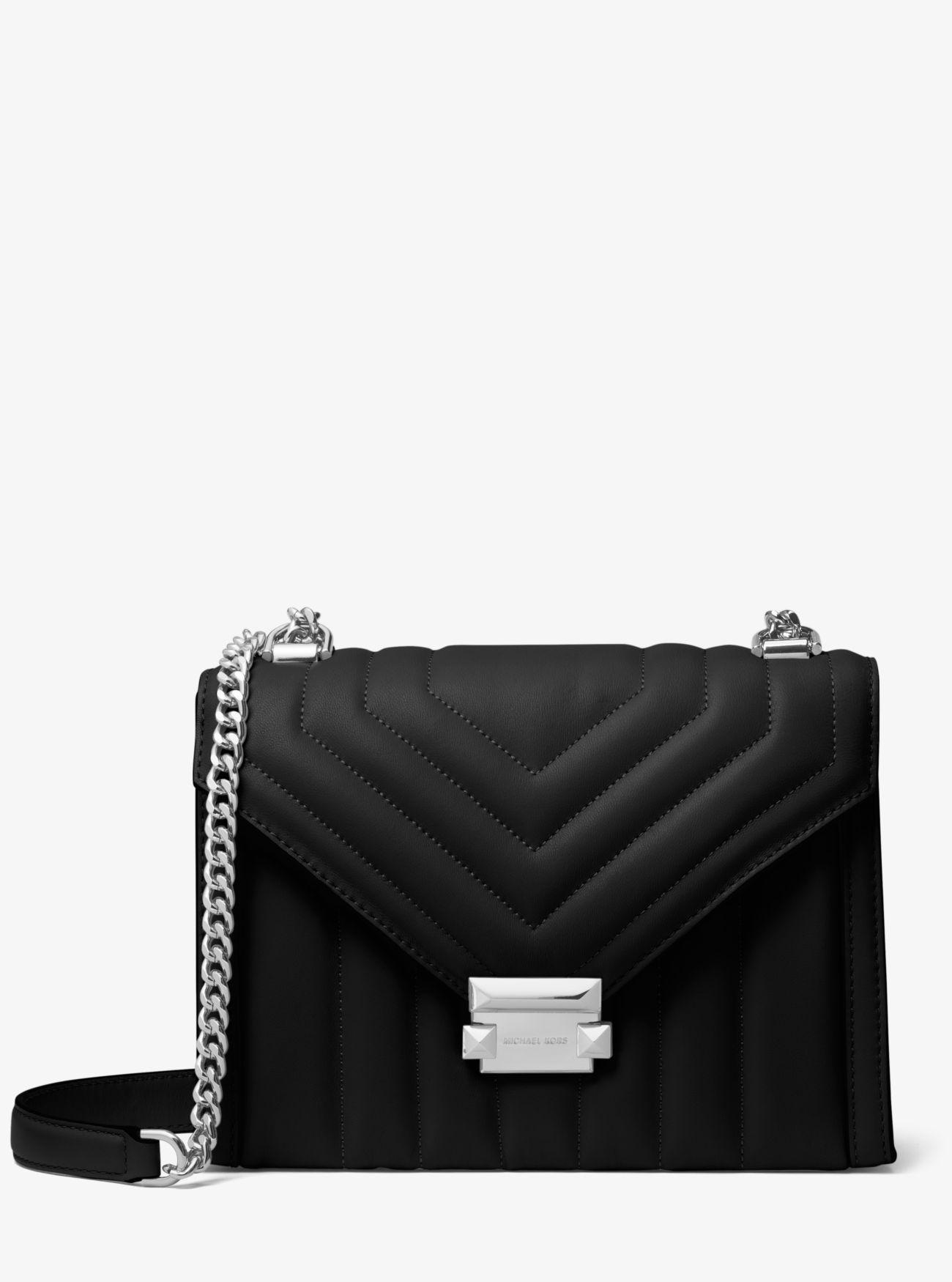 Michael Kors Whitney Small Quilted Leather Convertible Shoulder Bag in Black - Save 28% - Lyst