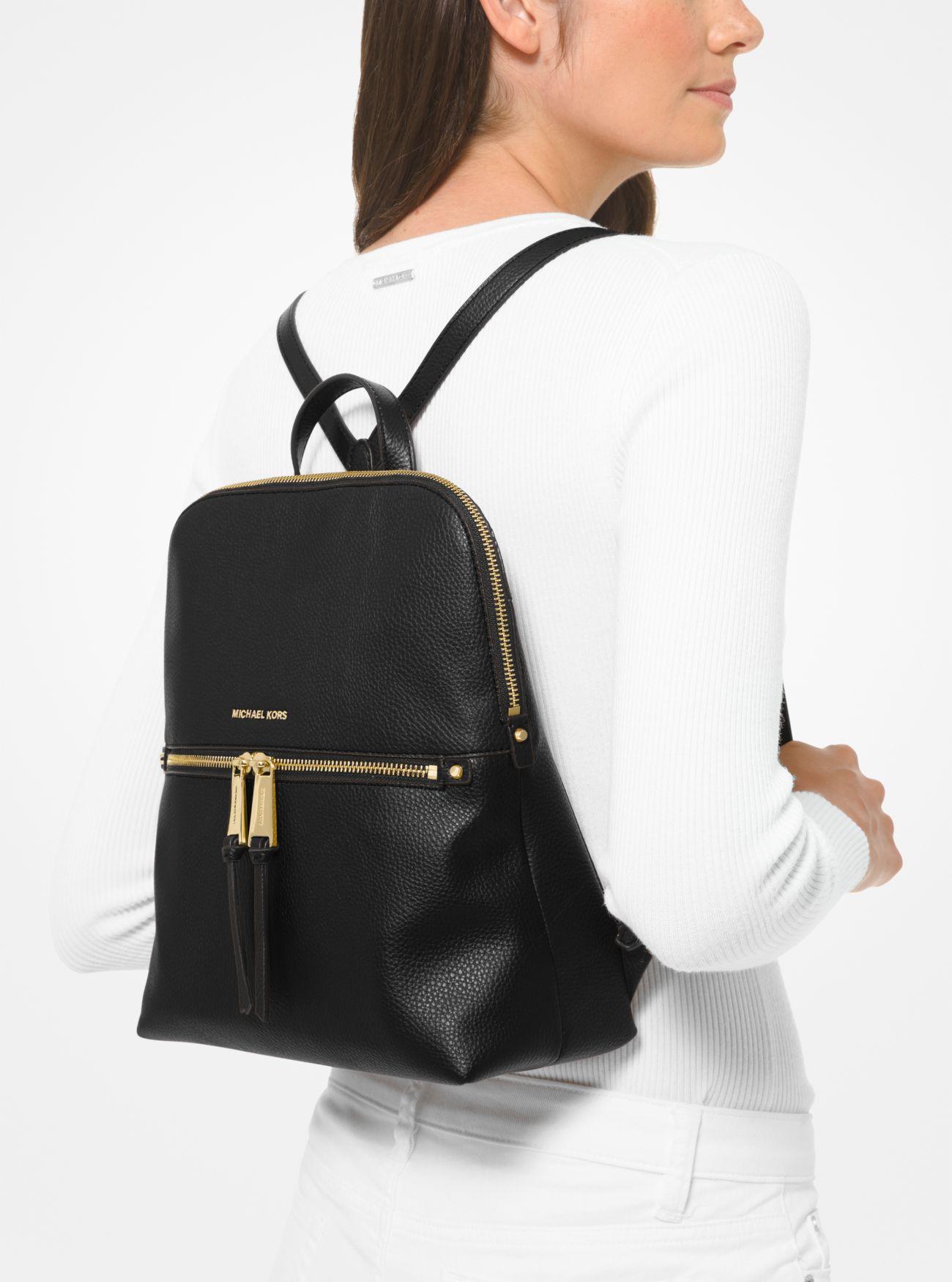 michael kors rhea slim medium backpack