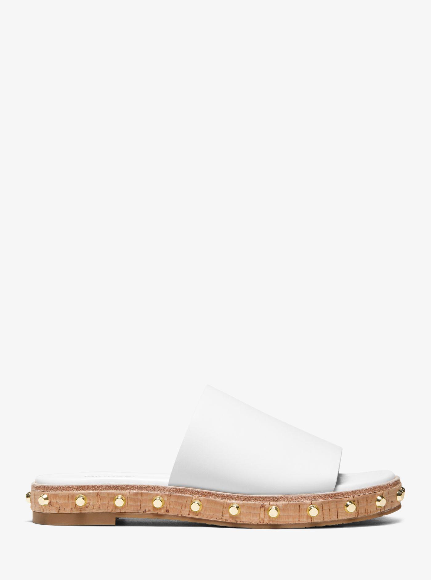 ellen leather slide sandal