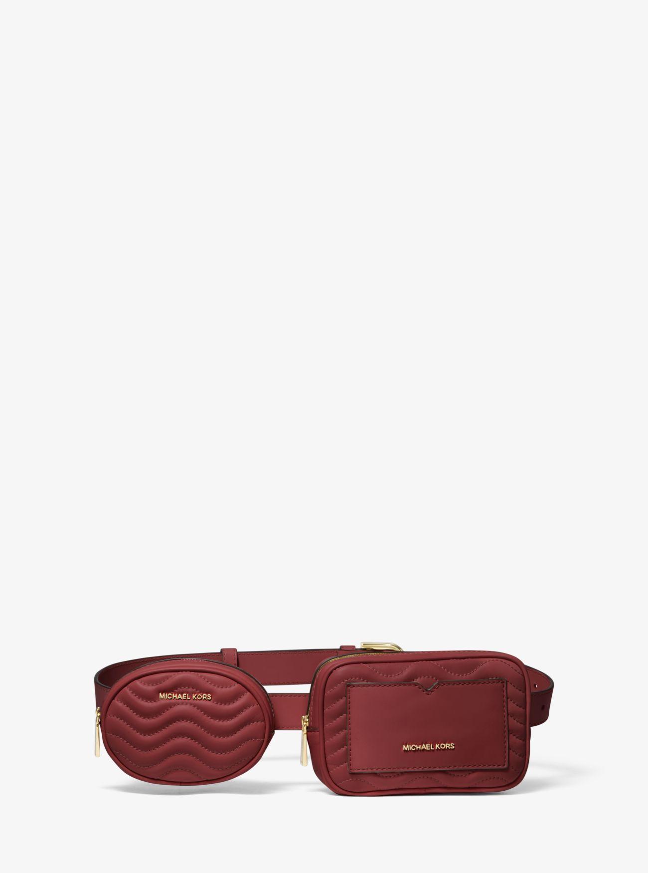 michael kors pink belt bag