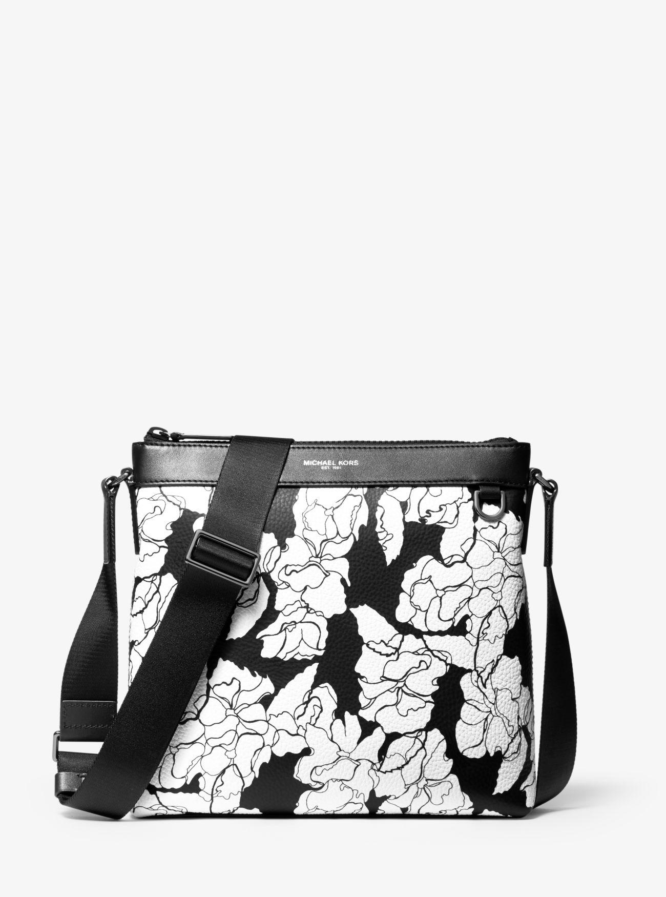 Michael Kors Men's Greyson Leather Messenger Bag IUCN Water