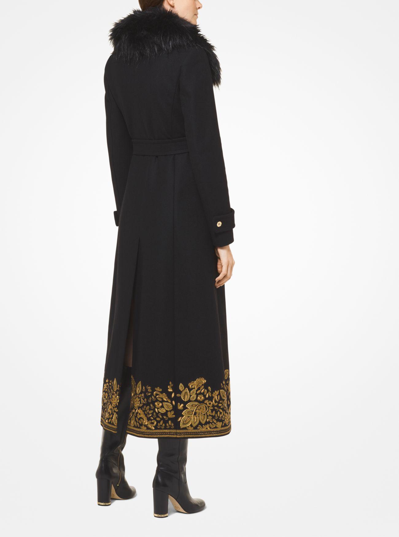 michael kors wool melton coat