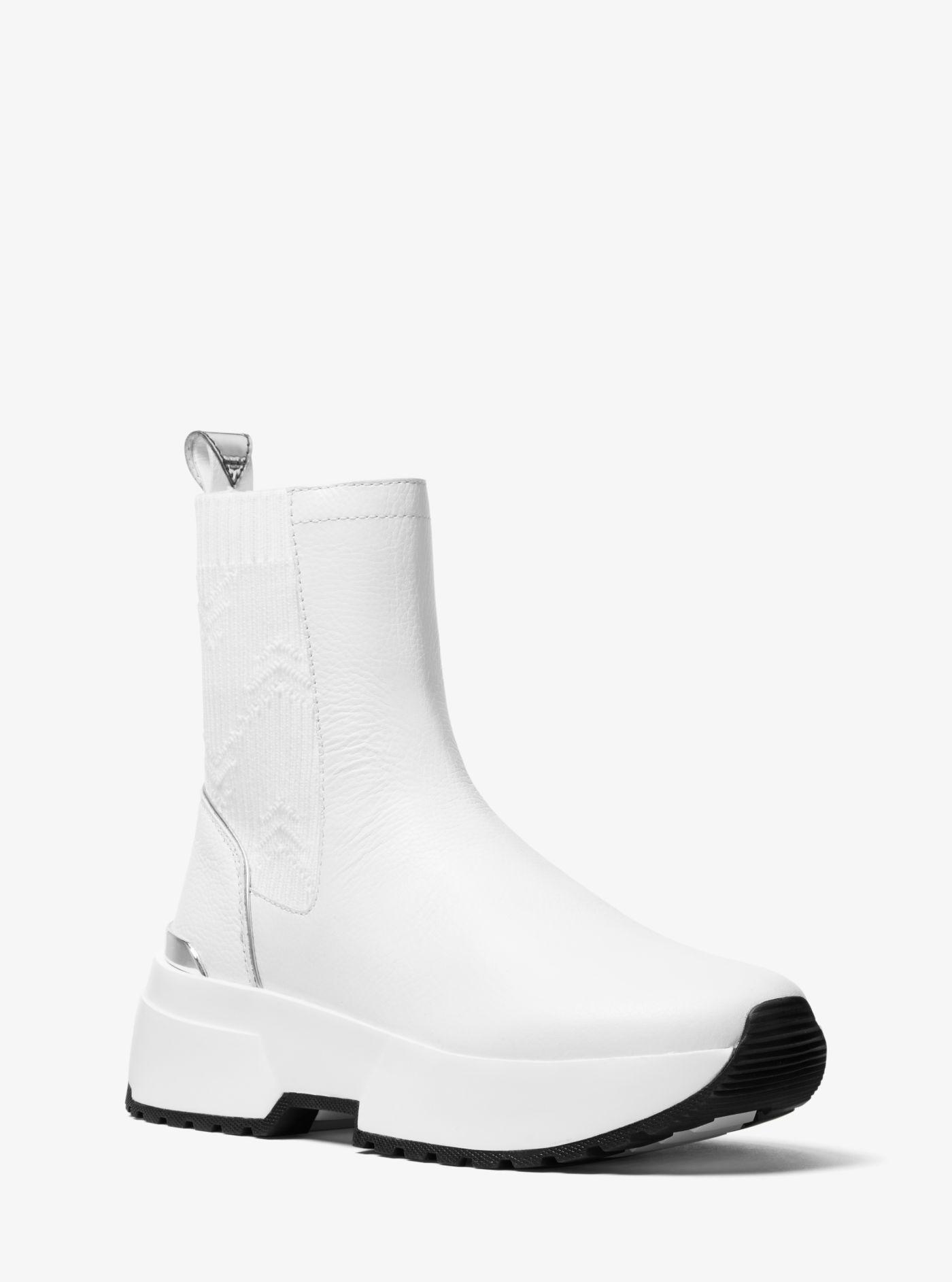 Michael Kors Cosmo Leather Sneaker Boot 