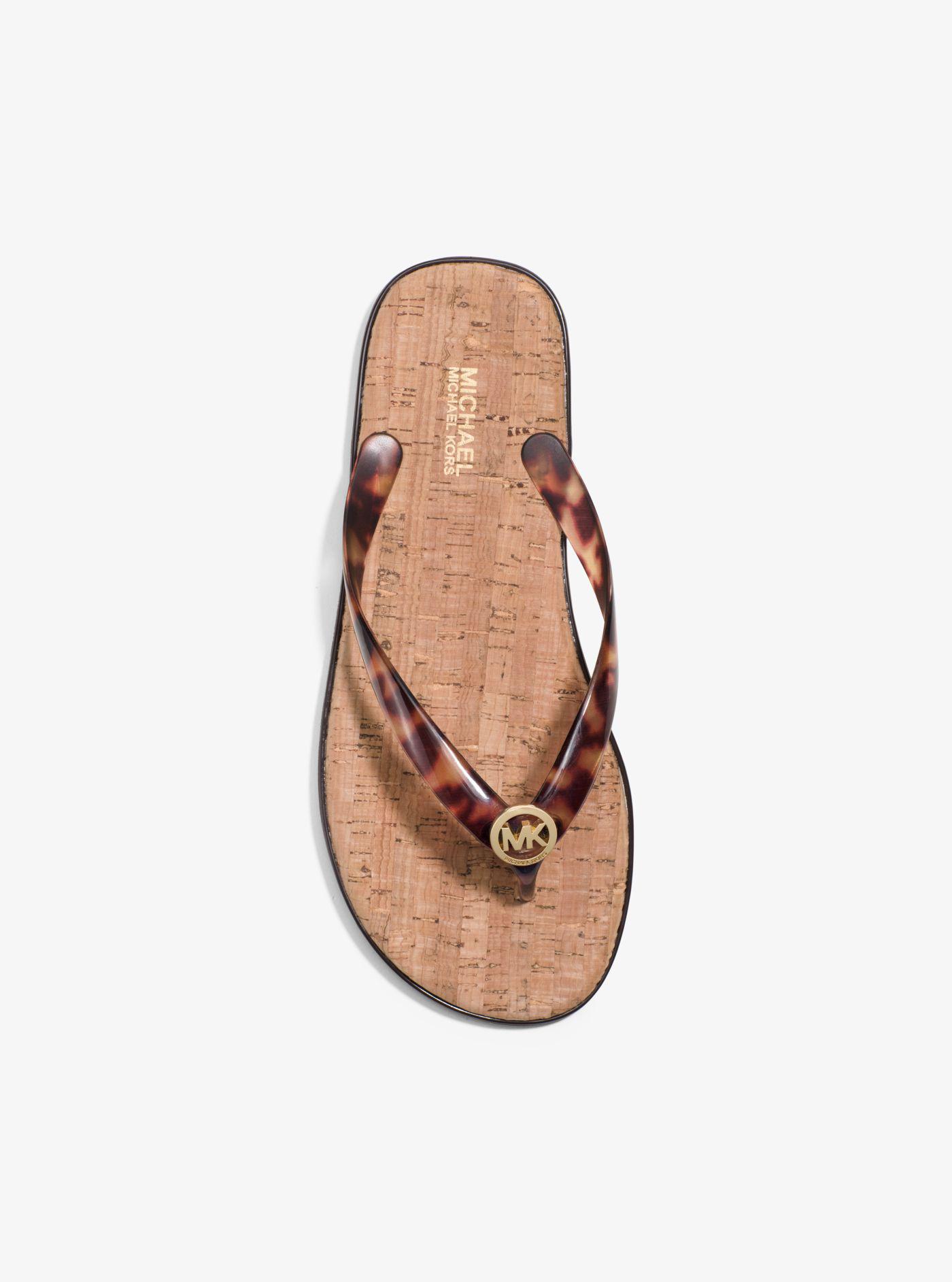 michael kors jet set jelly flip flops