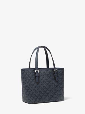jet set travel extra-small logo top-zip tote bag blue Michael Kors in Pale  Haute Style Malaysia Carry it crossbody on busy days that require on Michael Kors Jet Set Travel