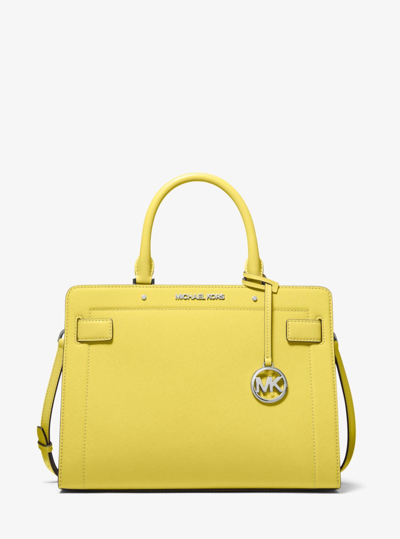 michael kors yellow satchel