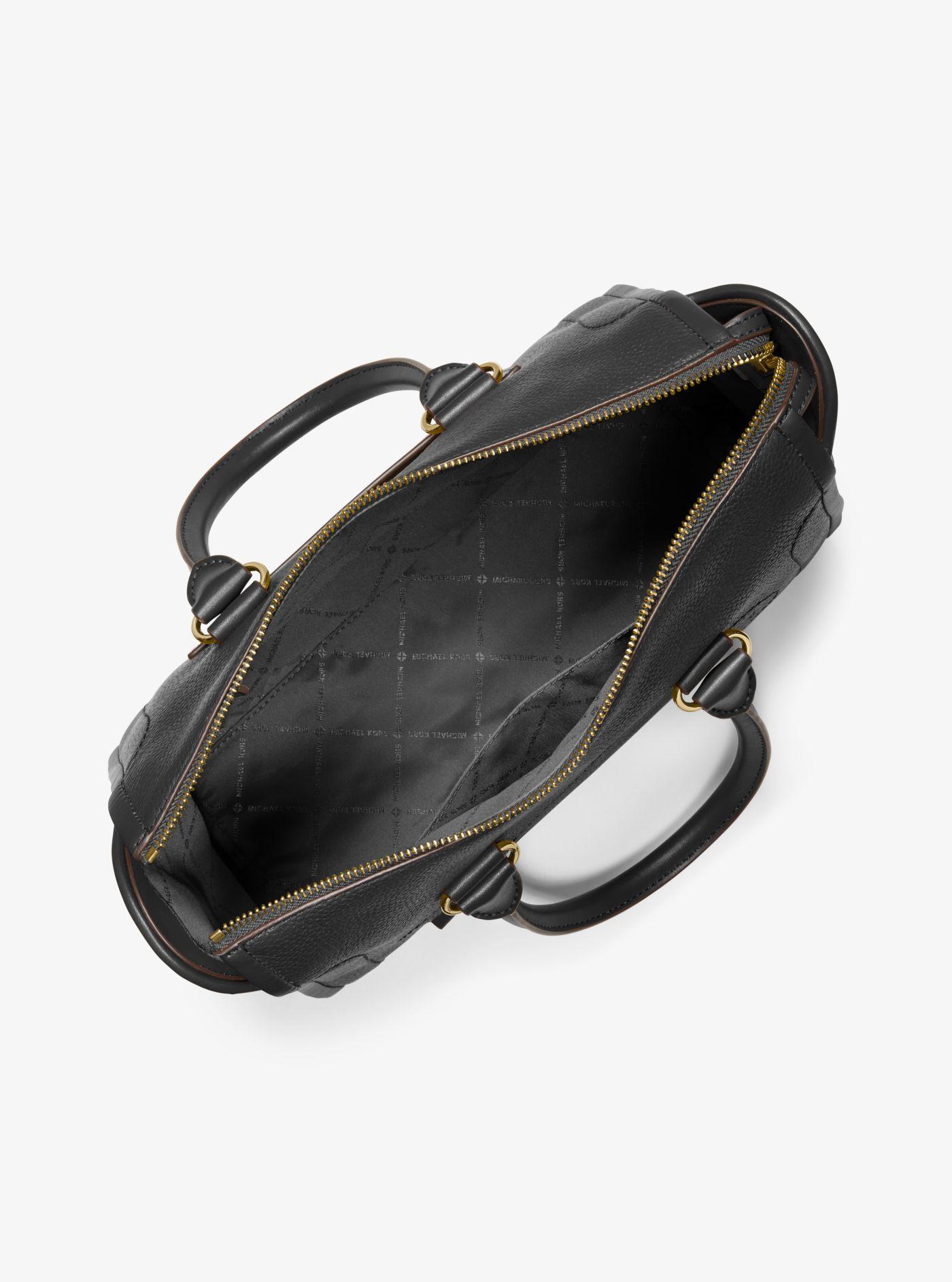carine large pebbled leather crossbody bag