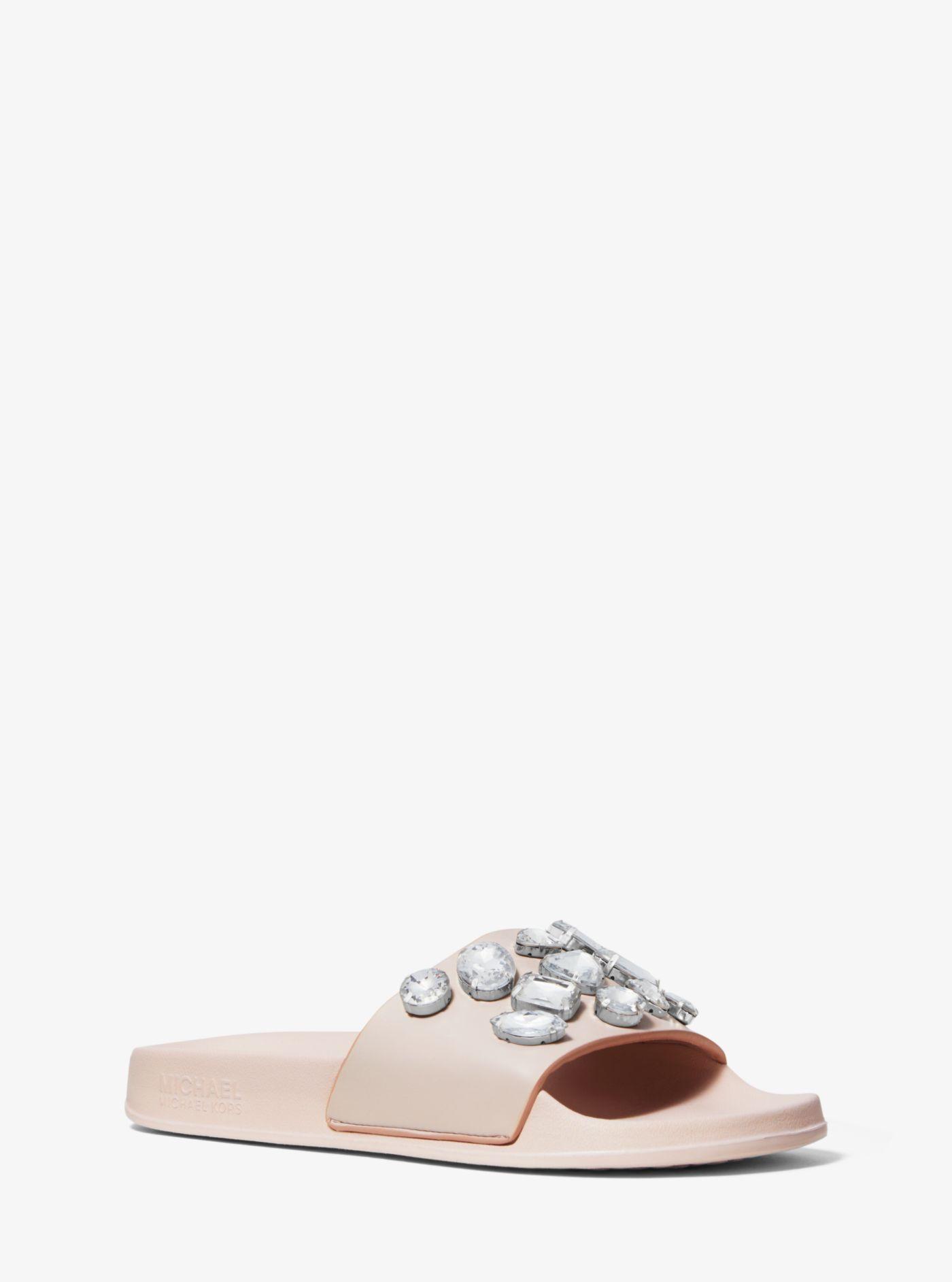 Lyst - Michael Kors Gilmore Crystal-embellished Slide