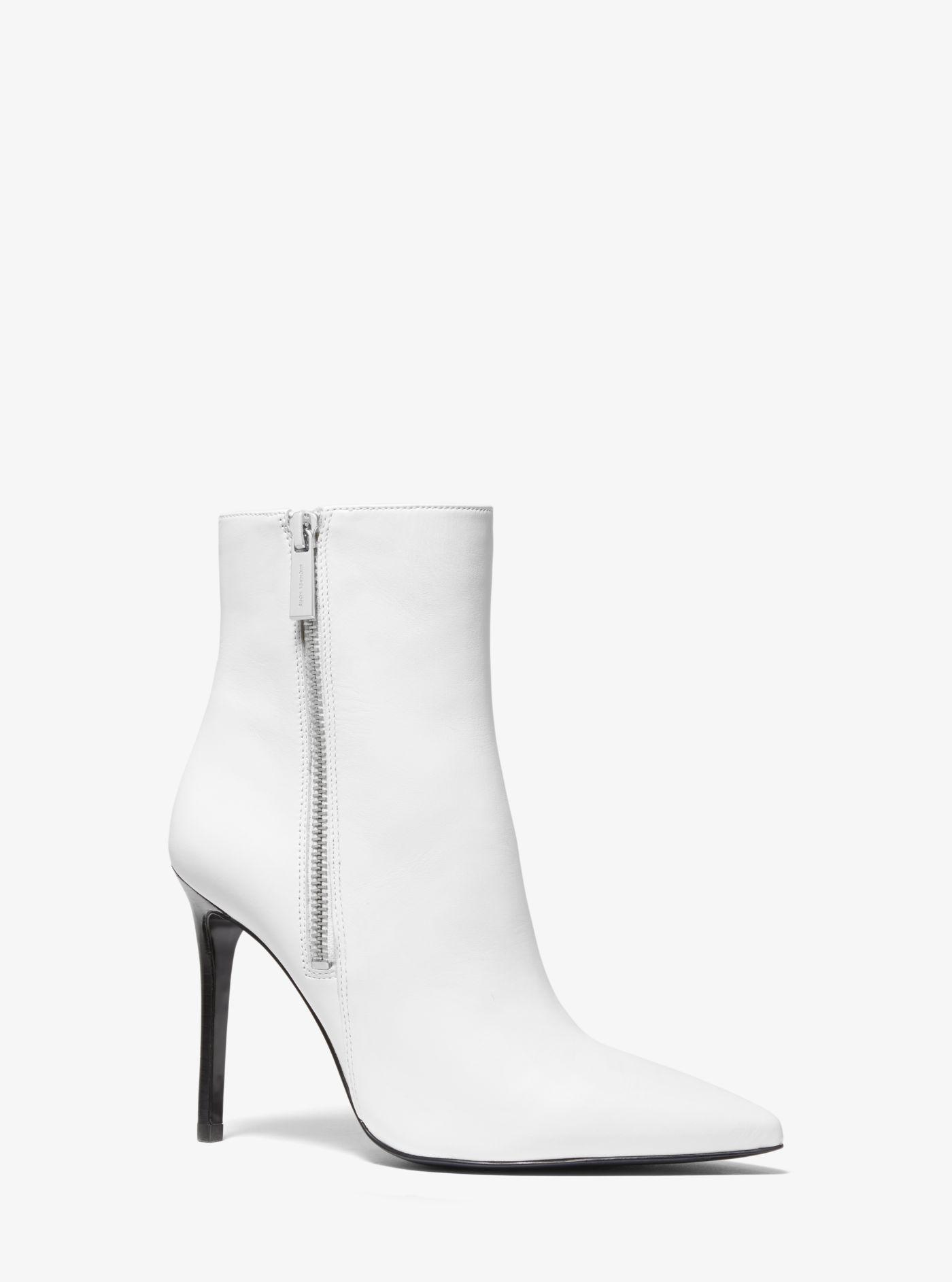 michael kors white ankle boots