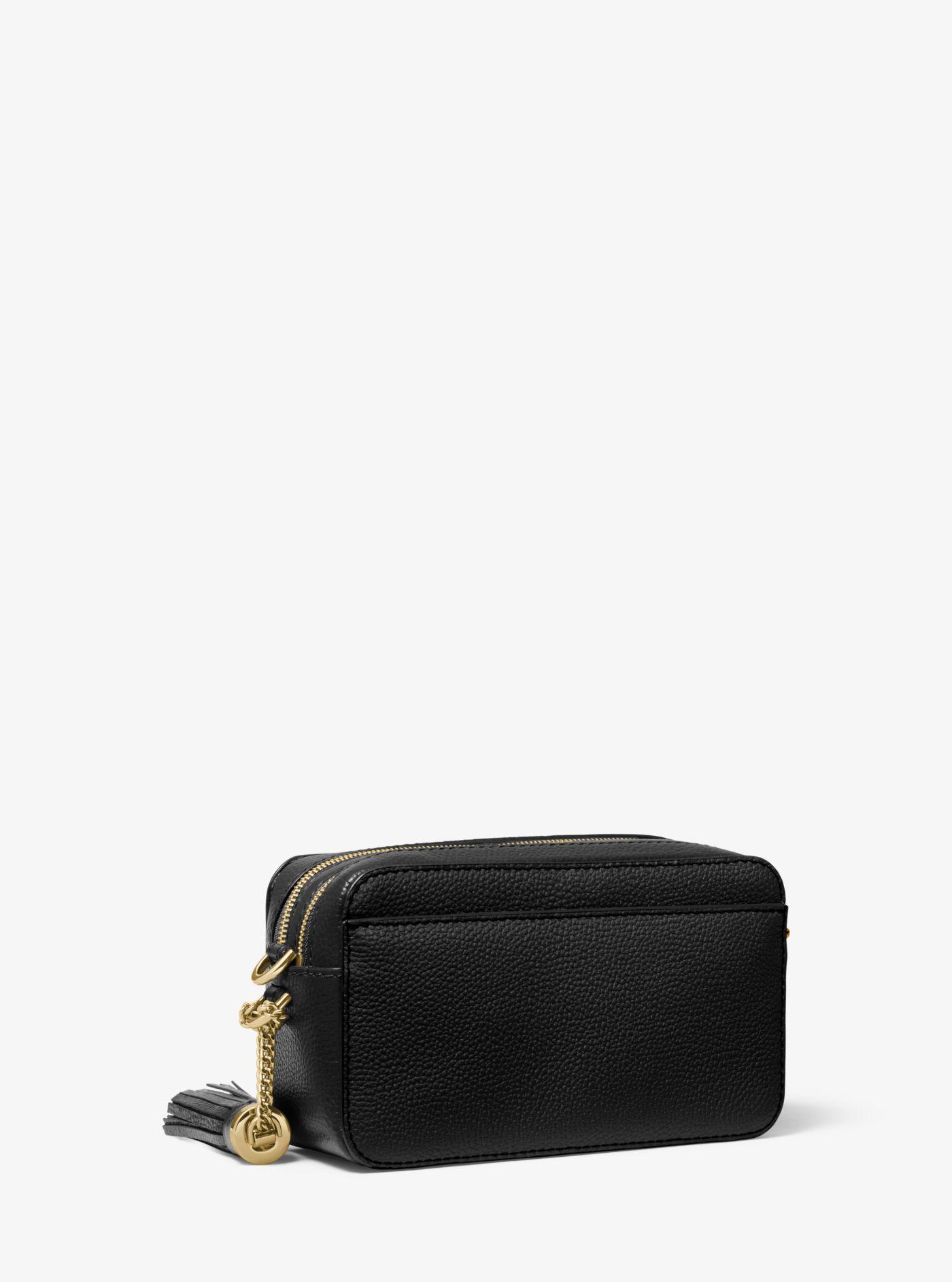 michael kors small pebbled leather camera bolsa