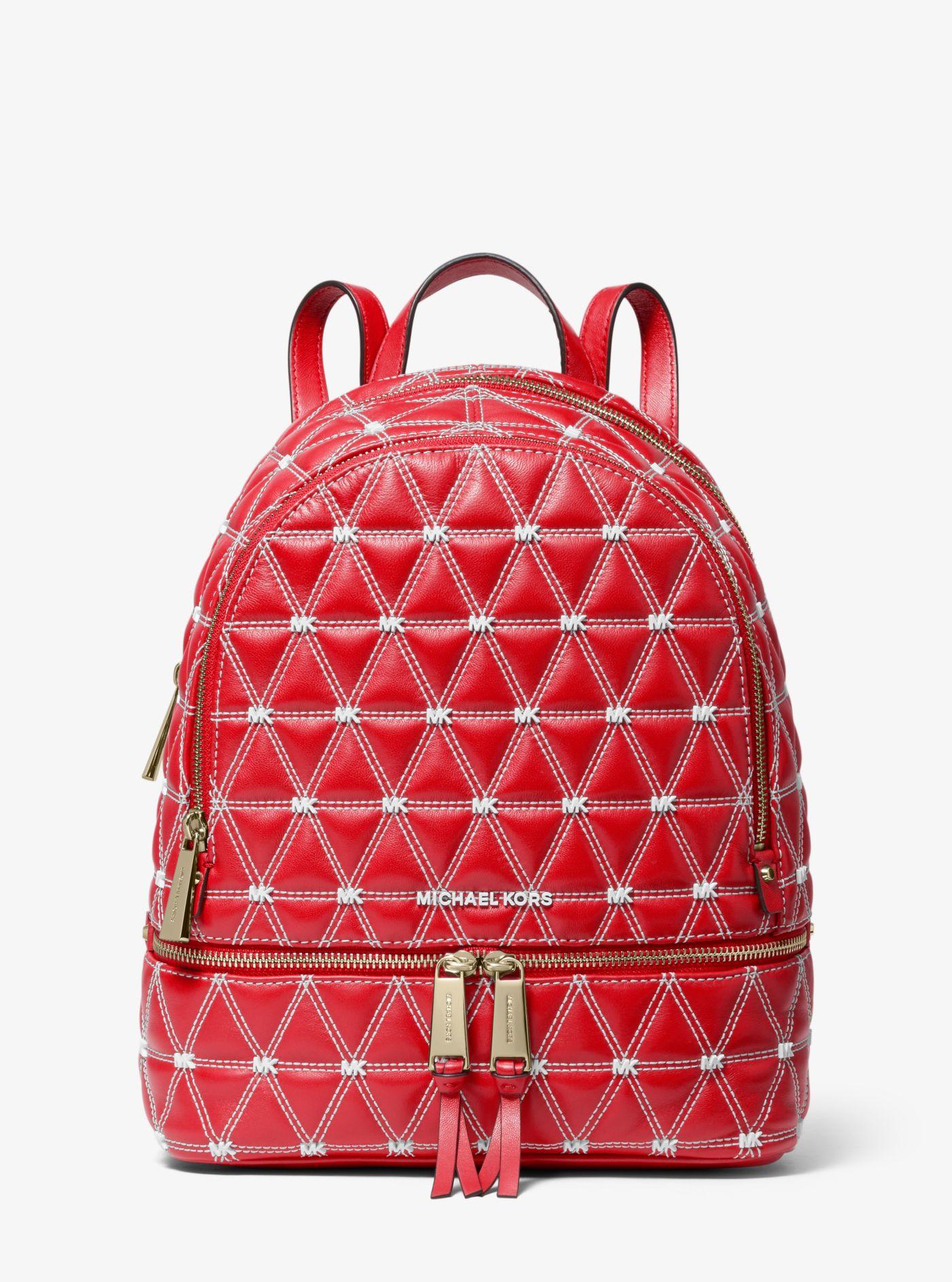 red mk backpack