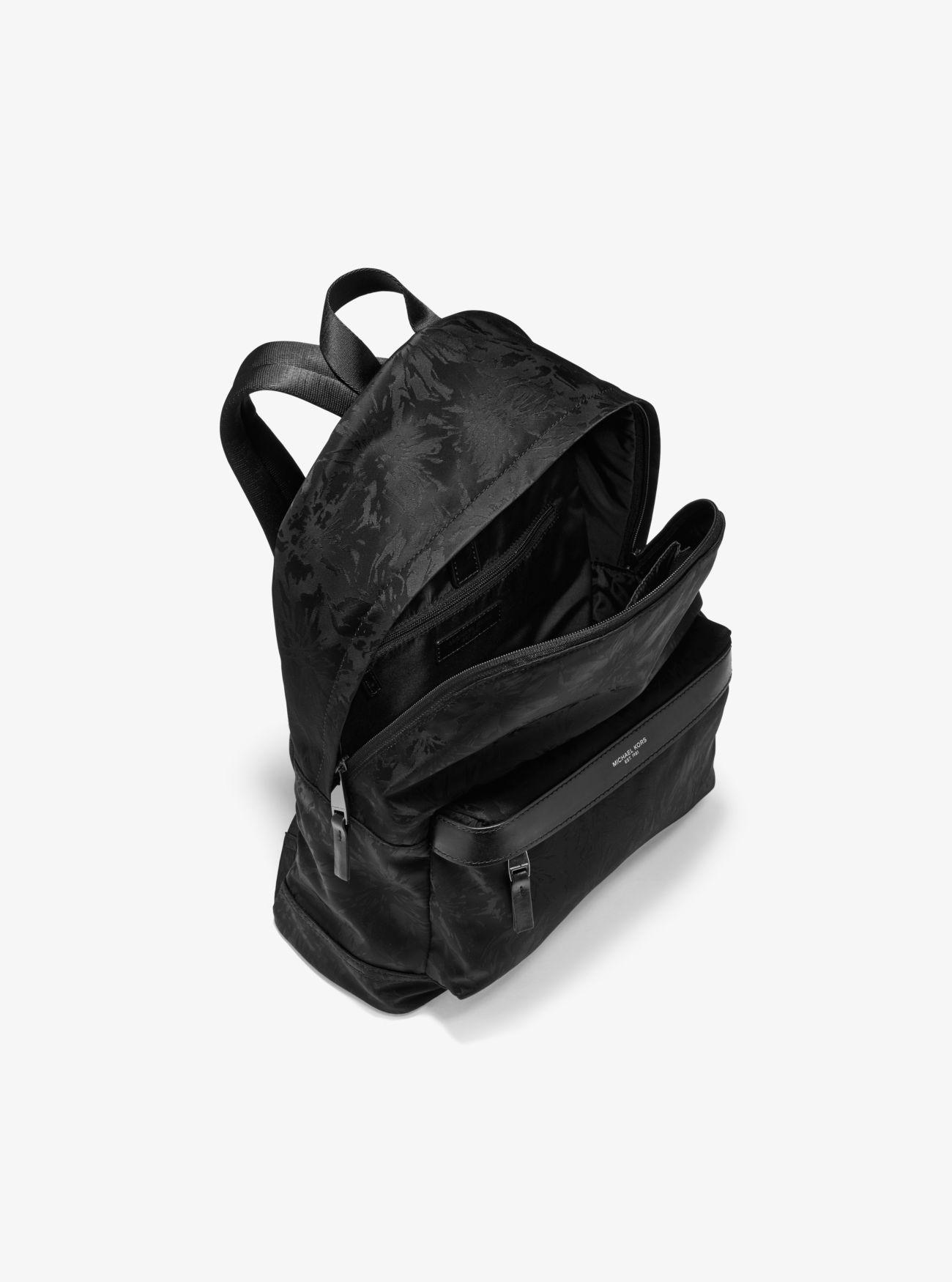 kent floral nylon jacquard backpack