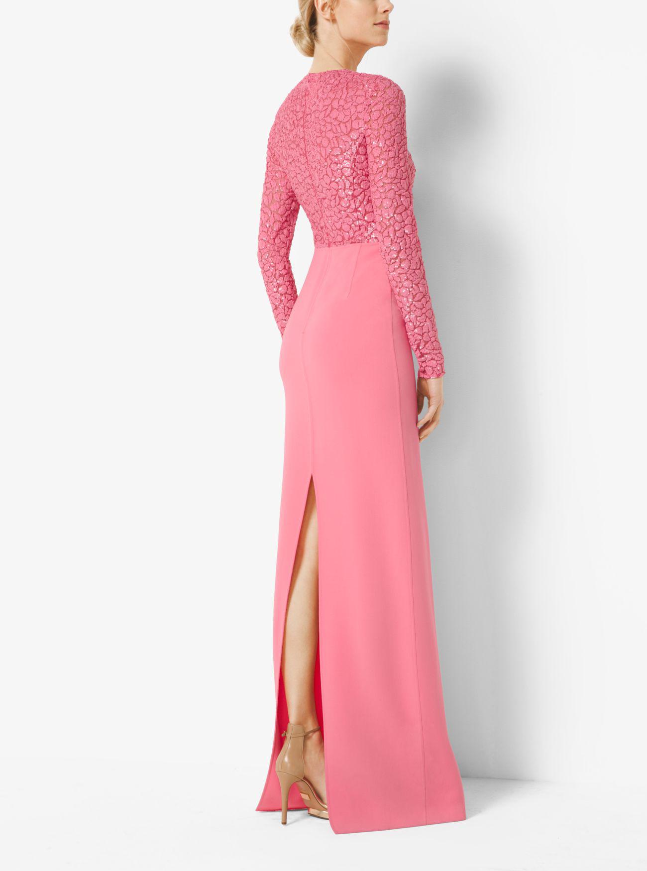 michael kors gowns pink