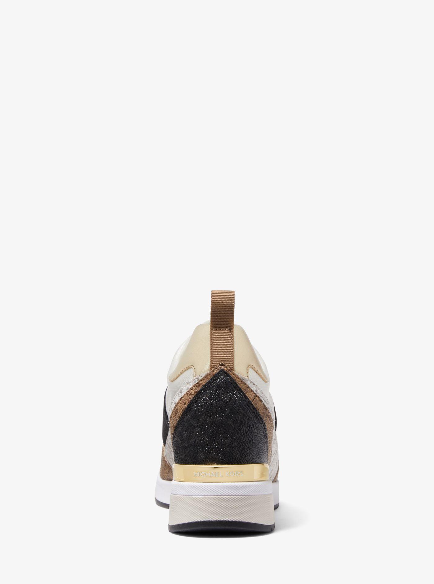 Michael Kors Maven Nylon And Logo Slip-on Trainer in White | Lyst