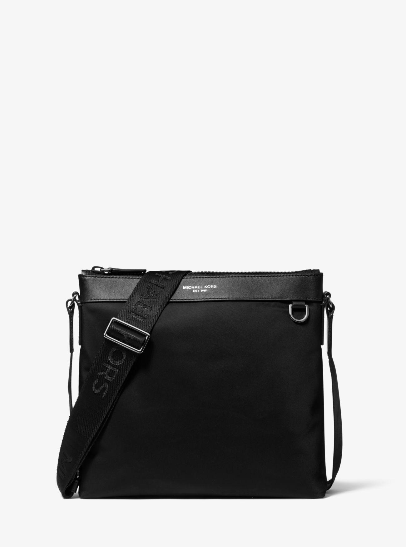 Michael Kors Synthetic Brooklyn Large Nylon Crossbody Bag in Black for