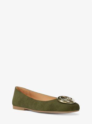 Michael Kors Milan Suede Ballet Flat in Green Lyst Canada