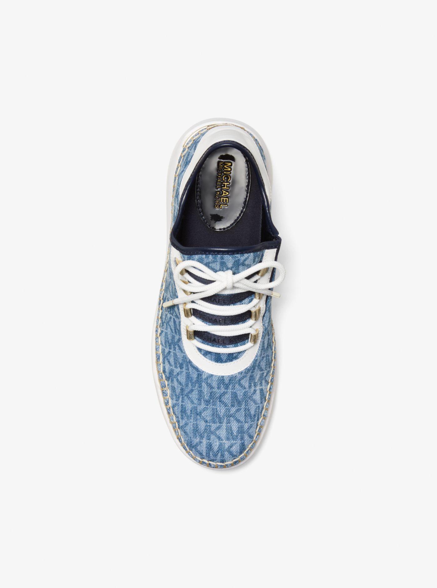 michael kors finch sneakers denim cheap online