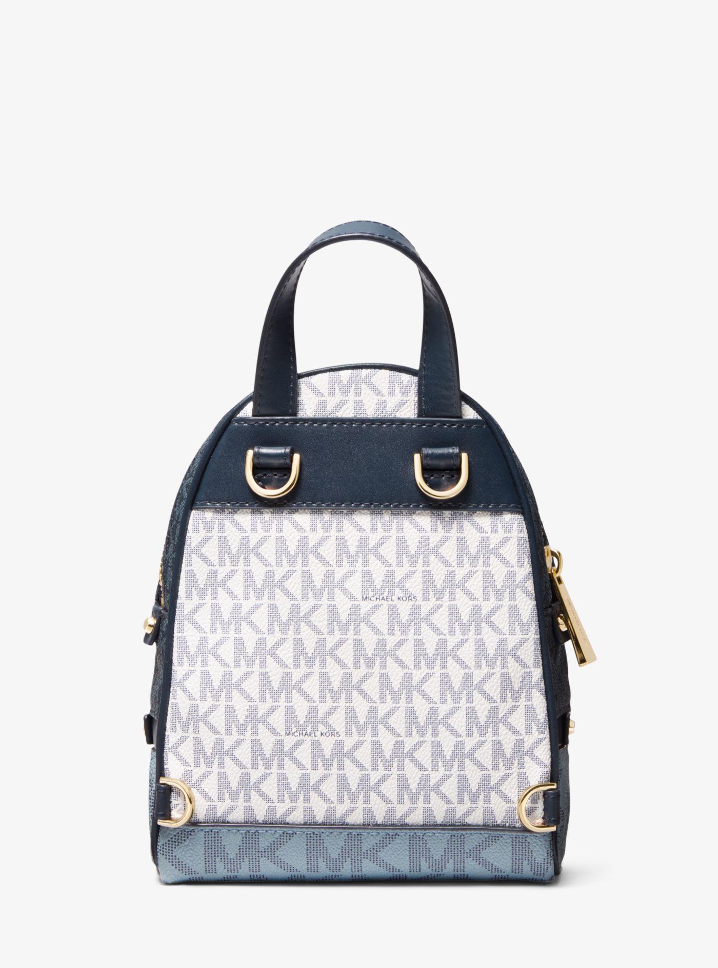 MICHAEL Michael Kors Rhea Mini Color-block Logo Backpack in