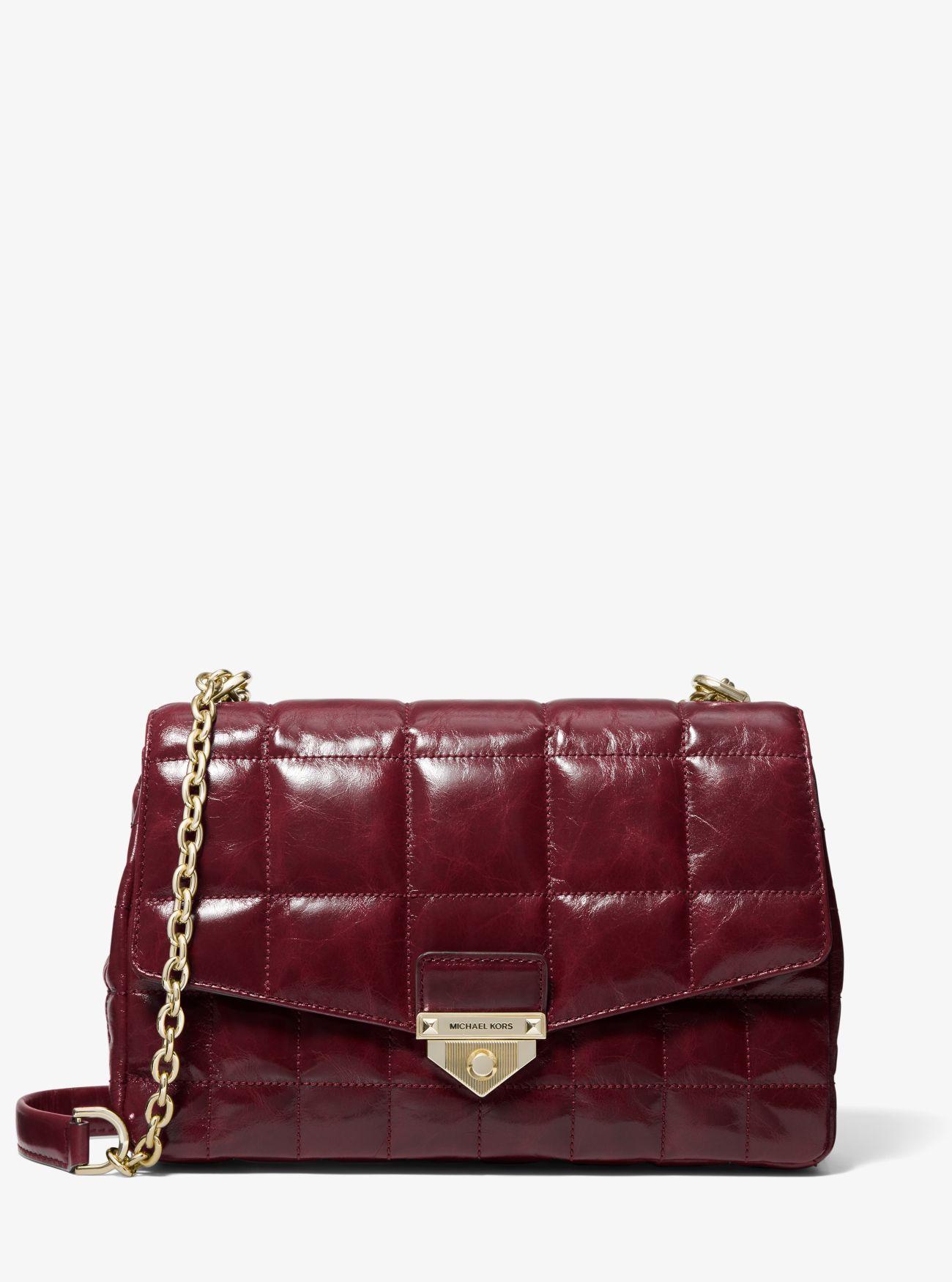 michael kors soho leather shoulder bag