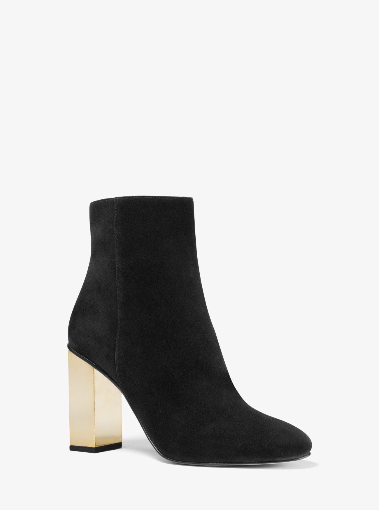 Botín Petra de ante Michael Kors de Ante de color Negro | Lyst